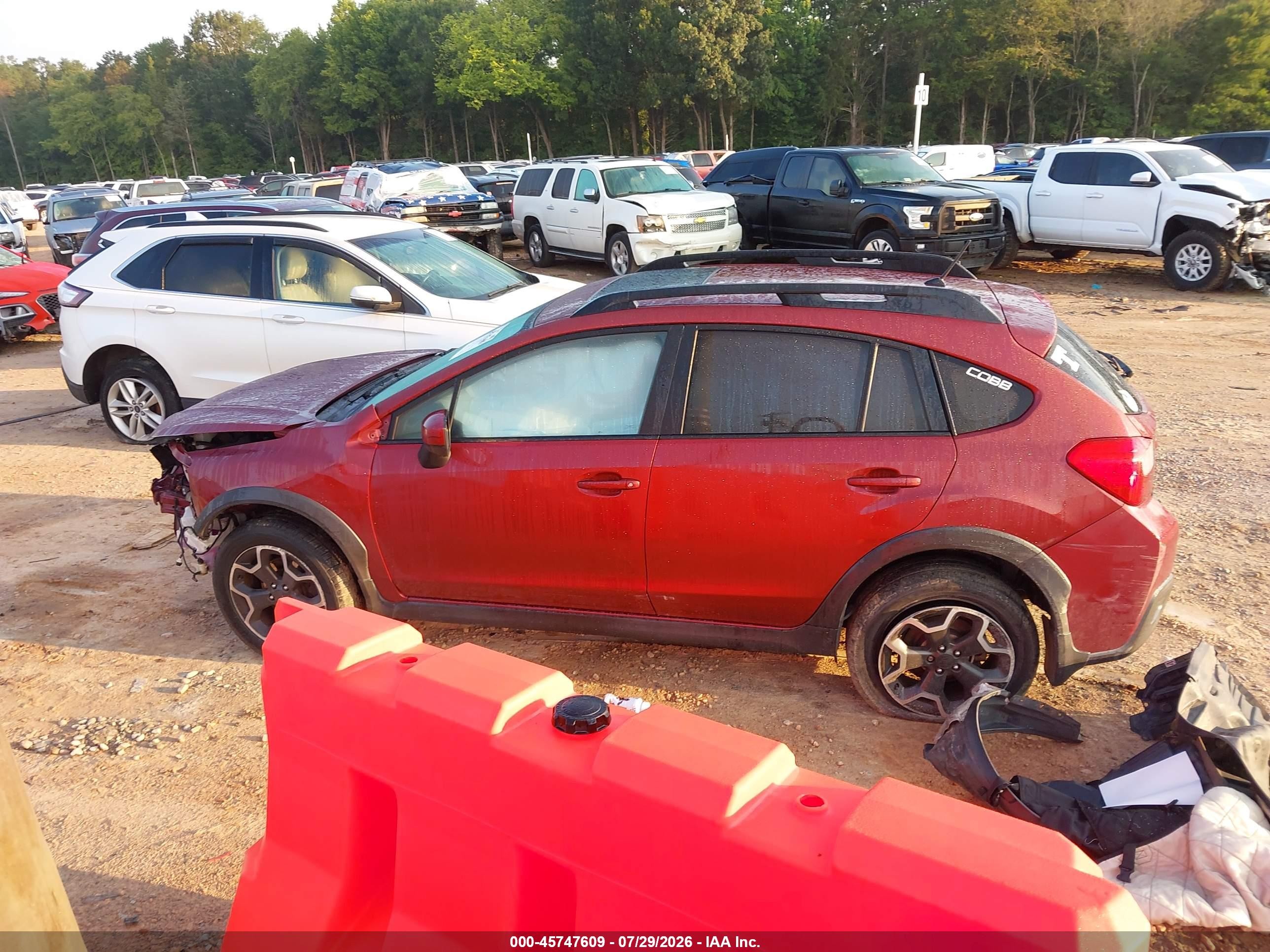 2015 Subaru Xv Crosstrek 2.0i Premium Бордовый vin: JF2GPADC0F8280311