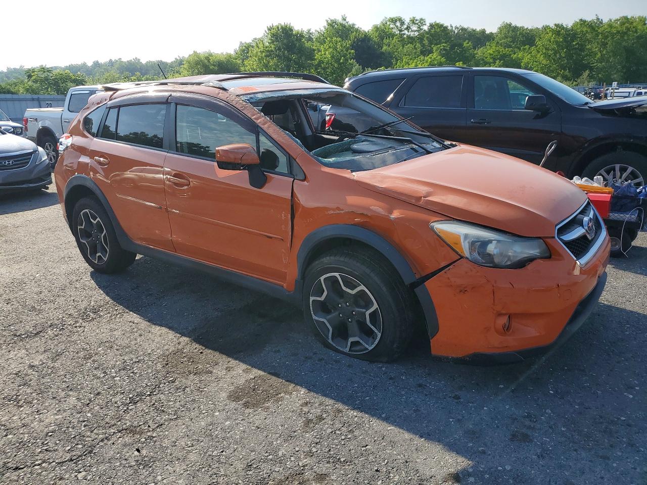 2015 Subaru Xv Crosstrek 2.0 Premium Orange vin: JF2GPADC1F8292029