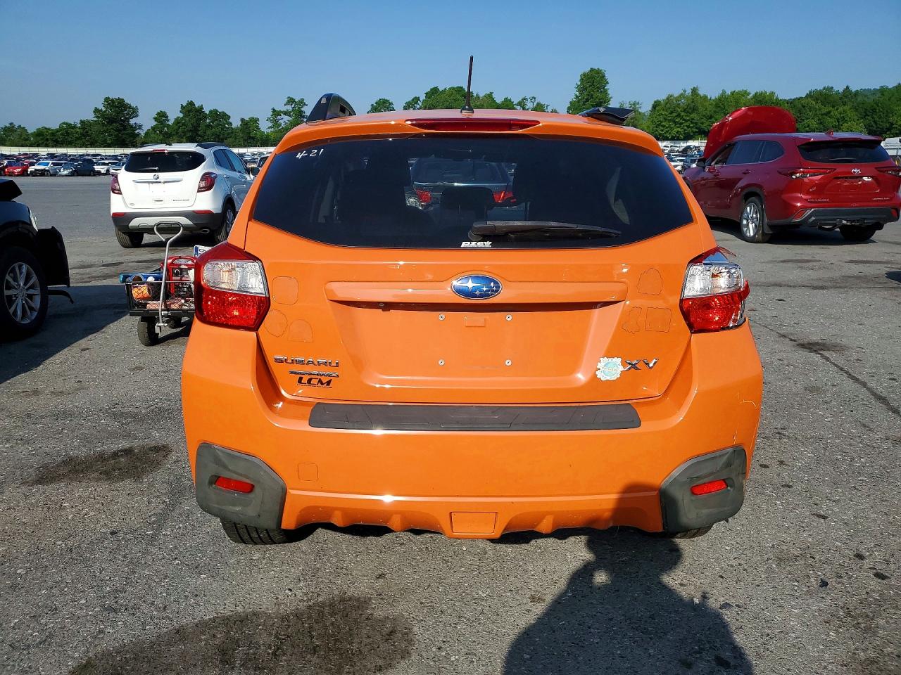 2015 Subaru Xv Crosstrek 2.0 Premium Orange vin: JF2GPADC1F8292029
