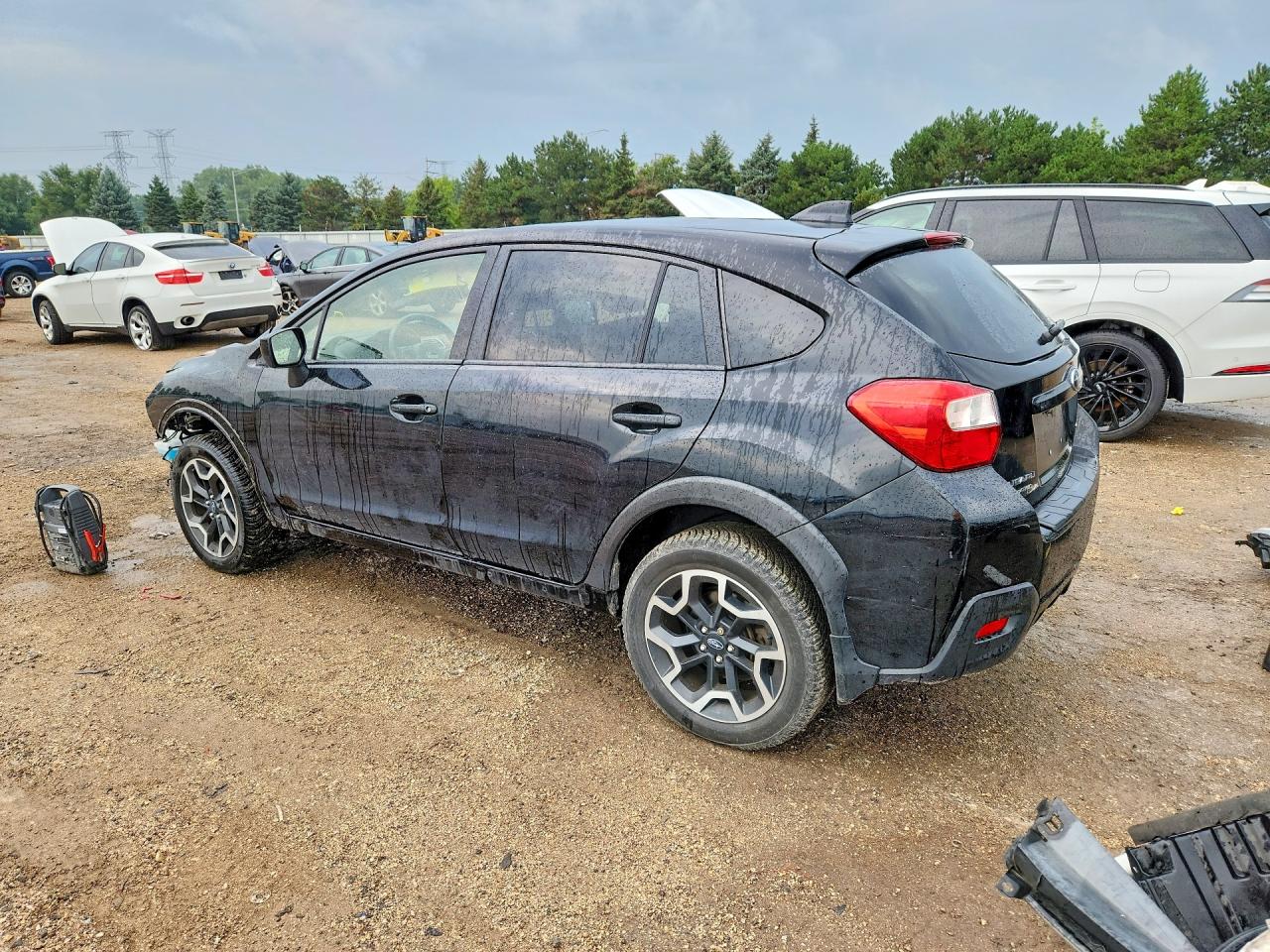 2017 Subaru Crosstrek Premium Черный vin: JF2GPADC1HH236966