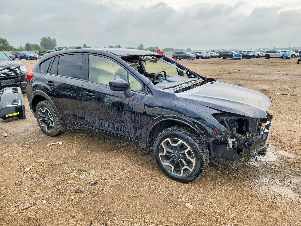 2017 Subaru Crosstrek Premium Черный vin: JF2GPADC1HH236966