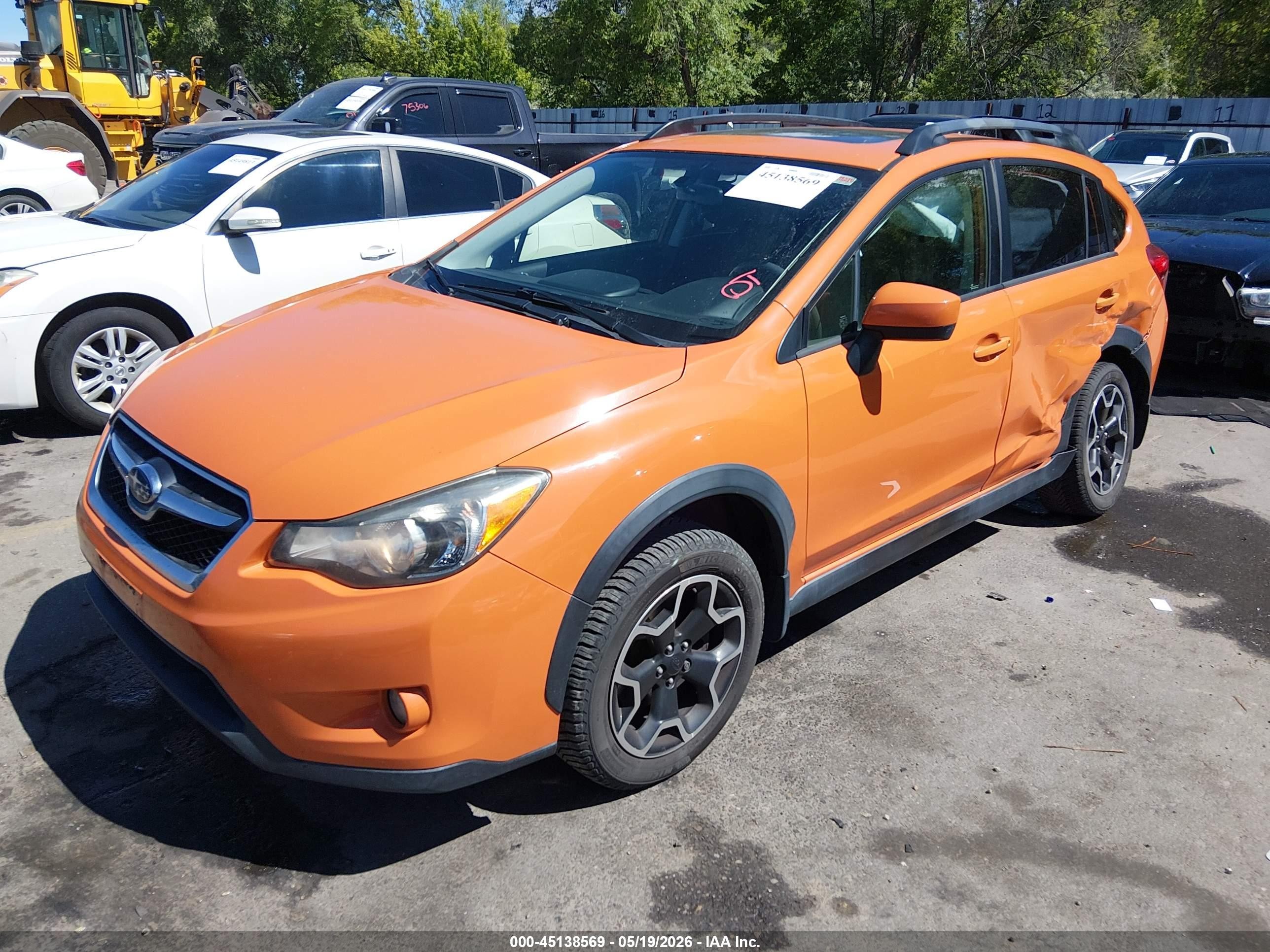 2015 Subaru Xv Crosstrek 2.0i Premium Orange vin: JF2GPADC2F8232499