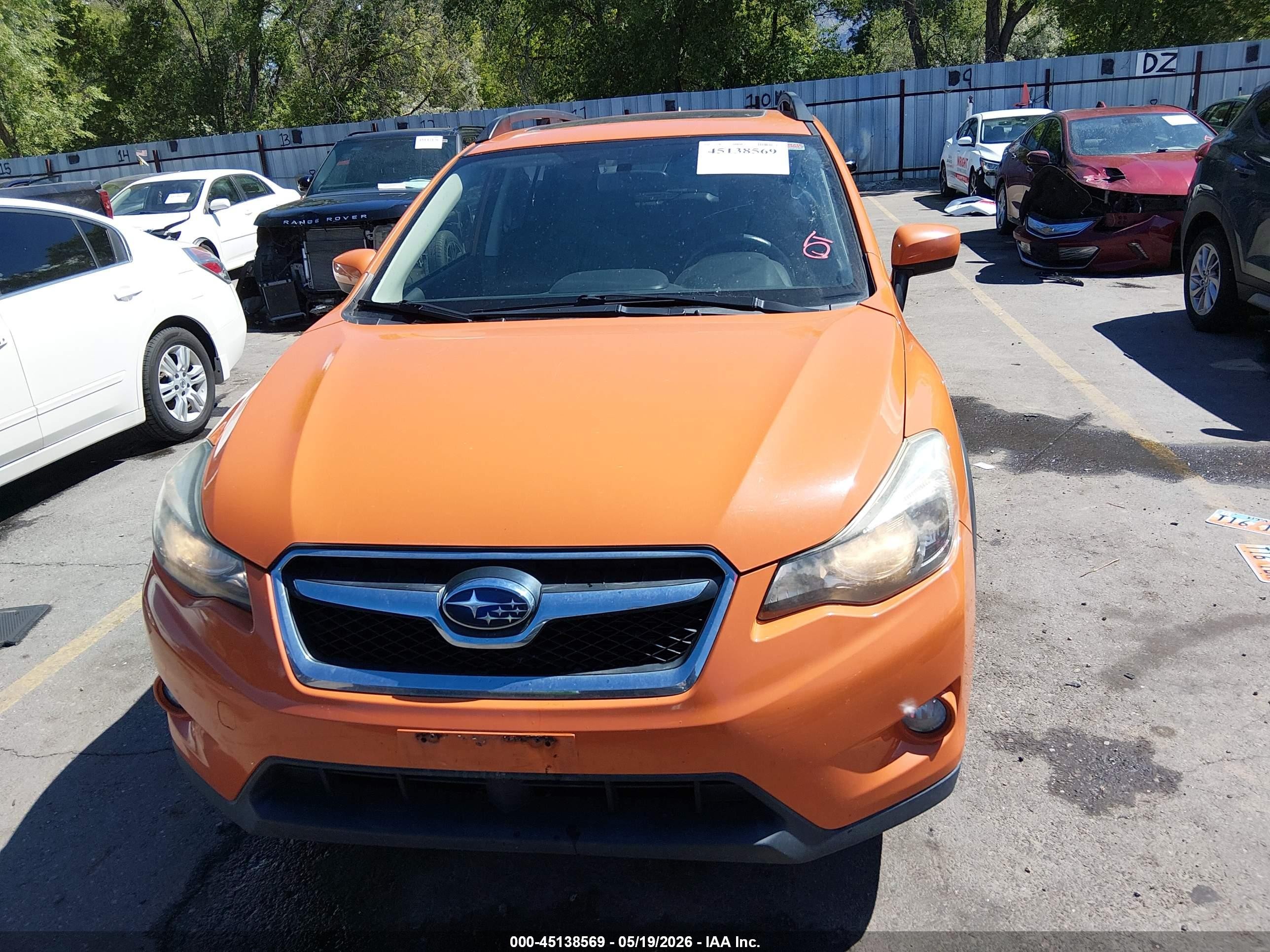 2015 Subaru Xv Crosstrek 2.0i Premium Orange vin: JF2GPADC2F8232499