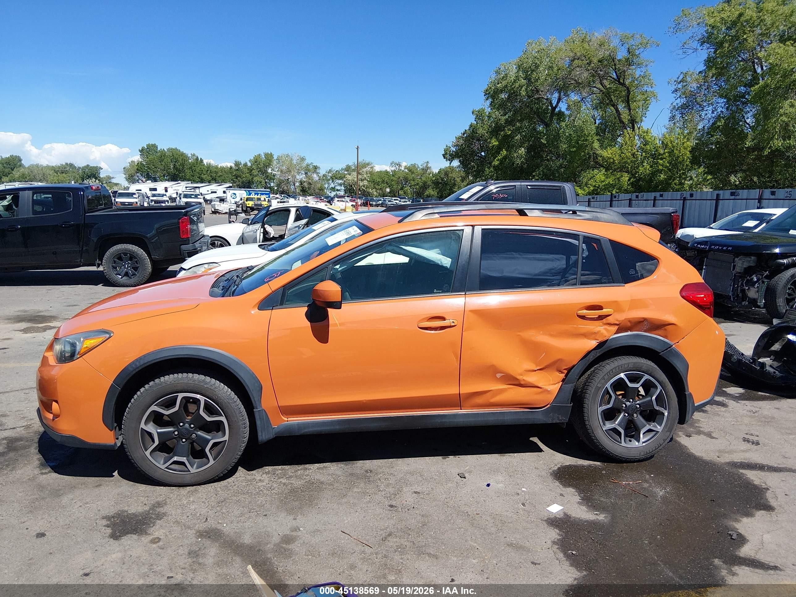 2015 Subaru Xv Crosstrek 2.0i Premium Orange vin: JF2GPADC2F8232499