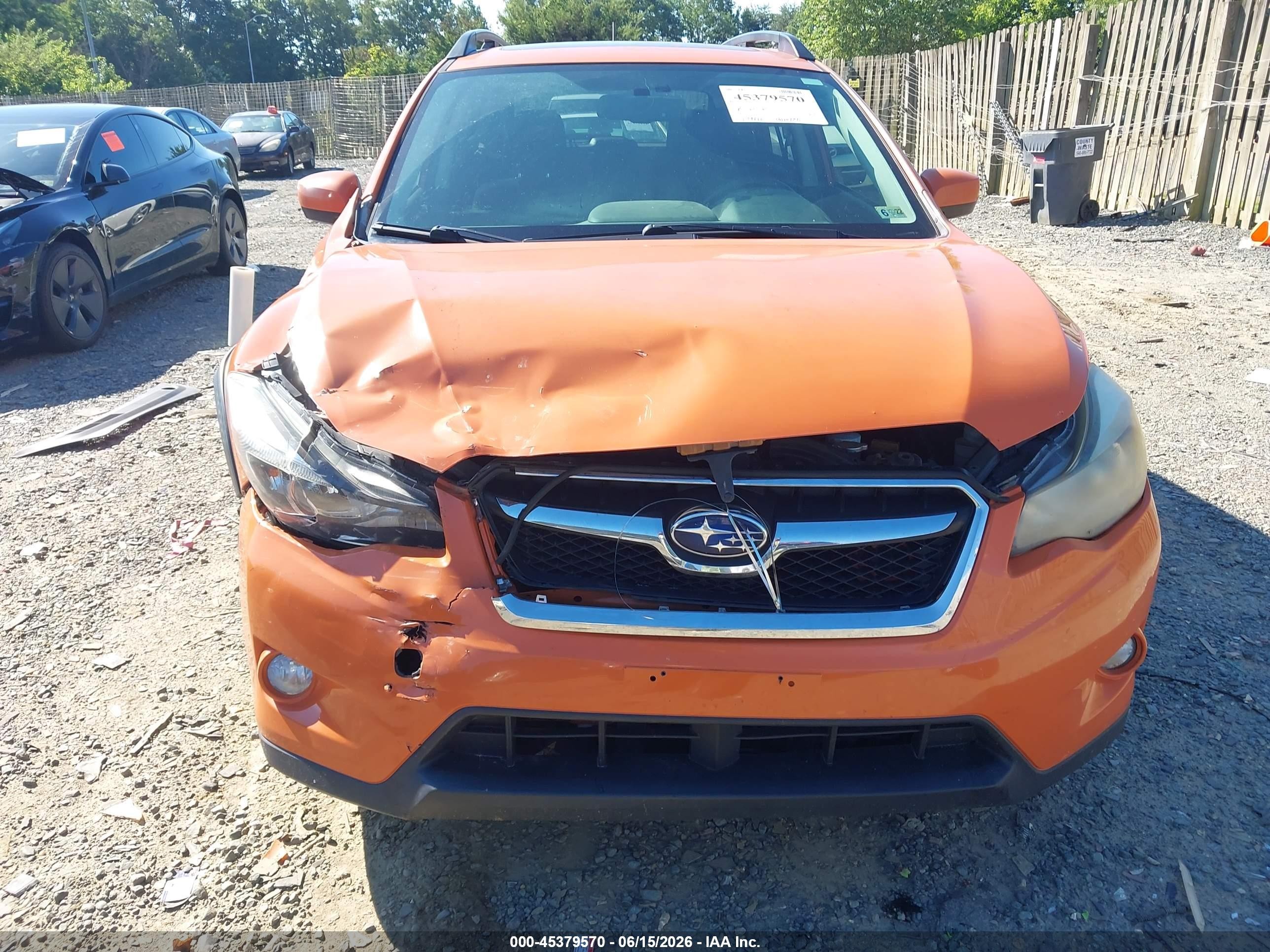2015 Subaru Xv Crosstrek 2.0i Premium Orange vin: JF2GPADC4F8263883