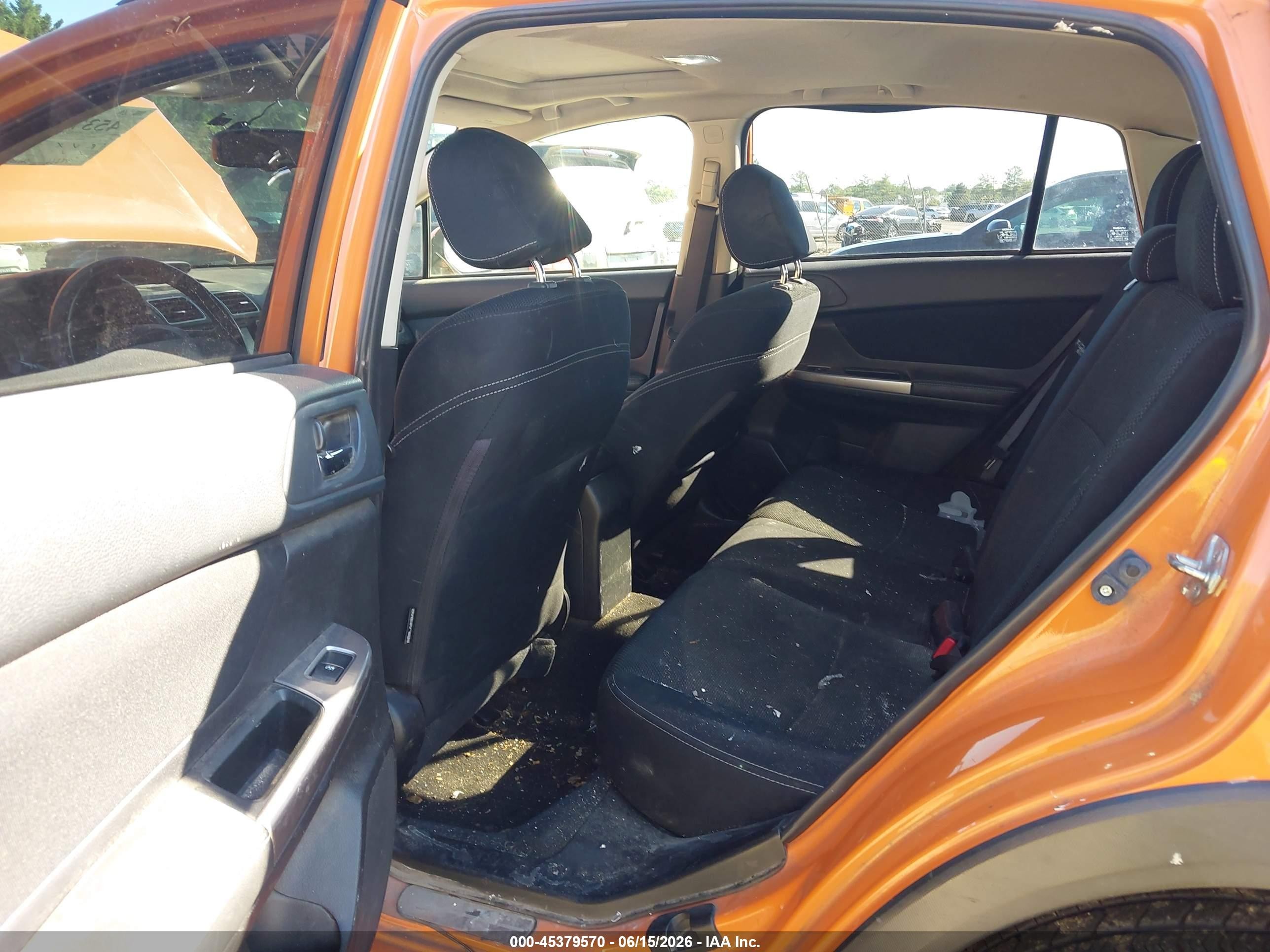 2015 Subaru Xv Crosstrek 2.0i Premium Orange vin: JF2GPADC4F8263883