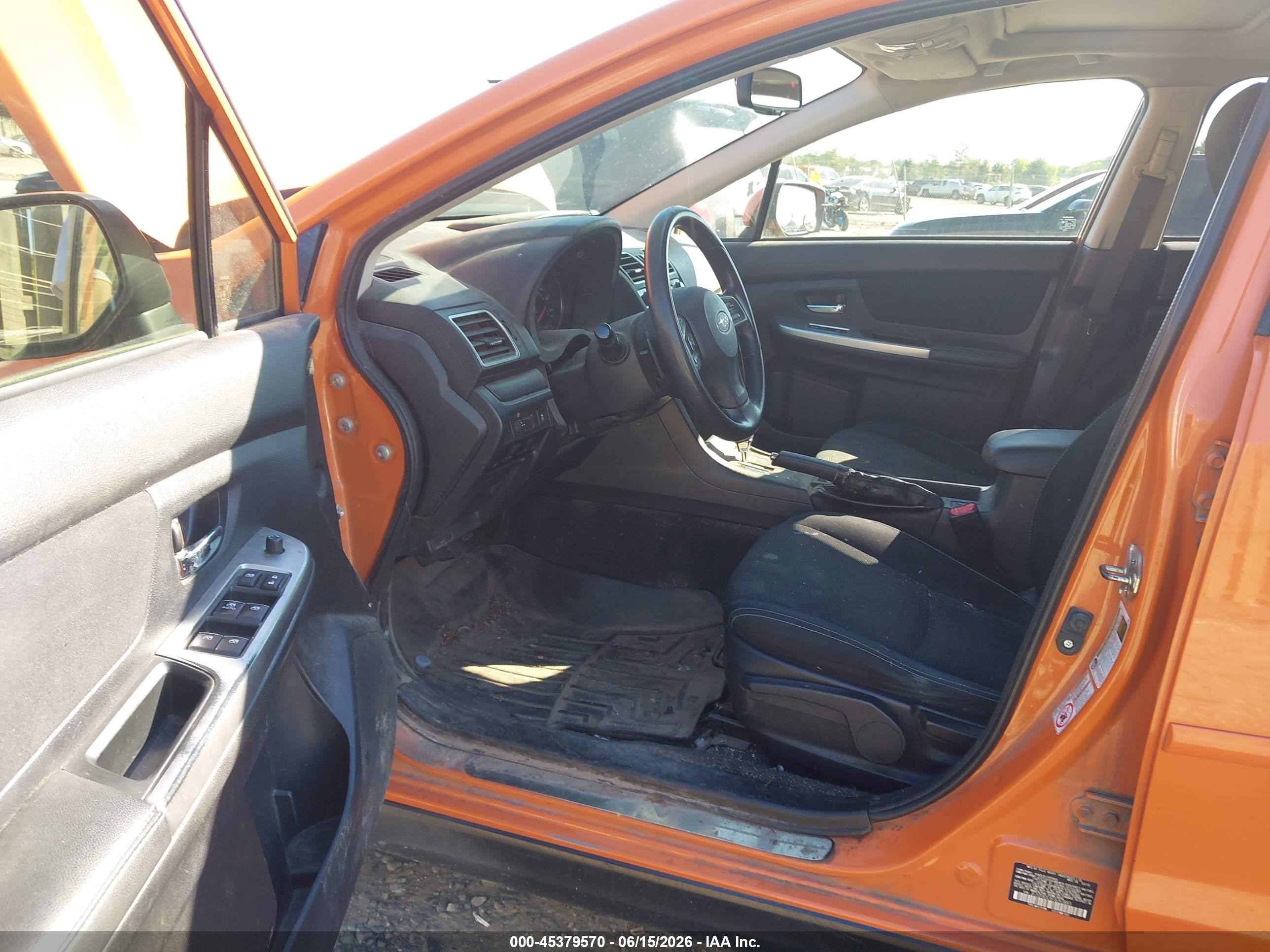 2015 Subaru Xv Crosstrek 2.0i Premium Orange vin: JF2GPADC4F8263883