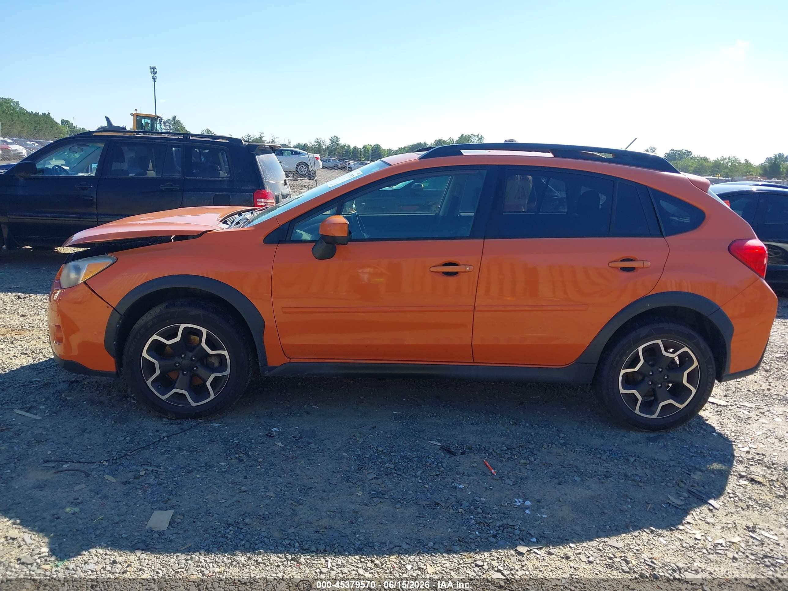 2015 Subaru Xv Crosstrek 2.0i Premium Orange vin: JF2GPADC4F8263883