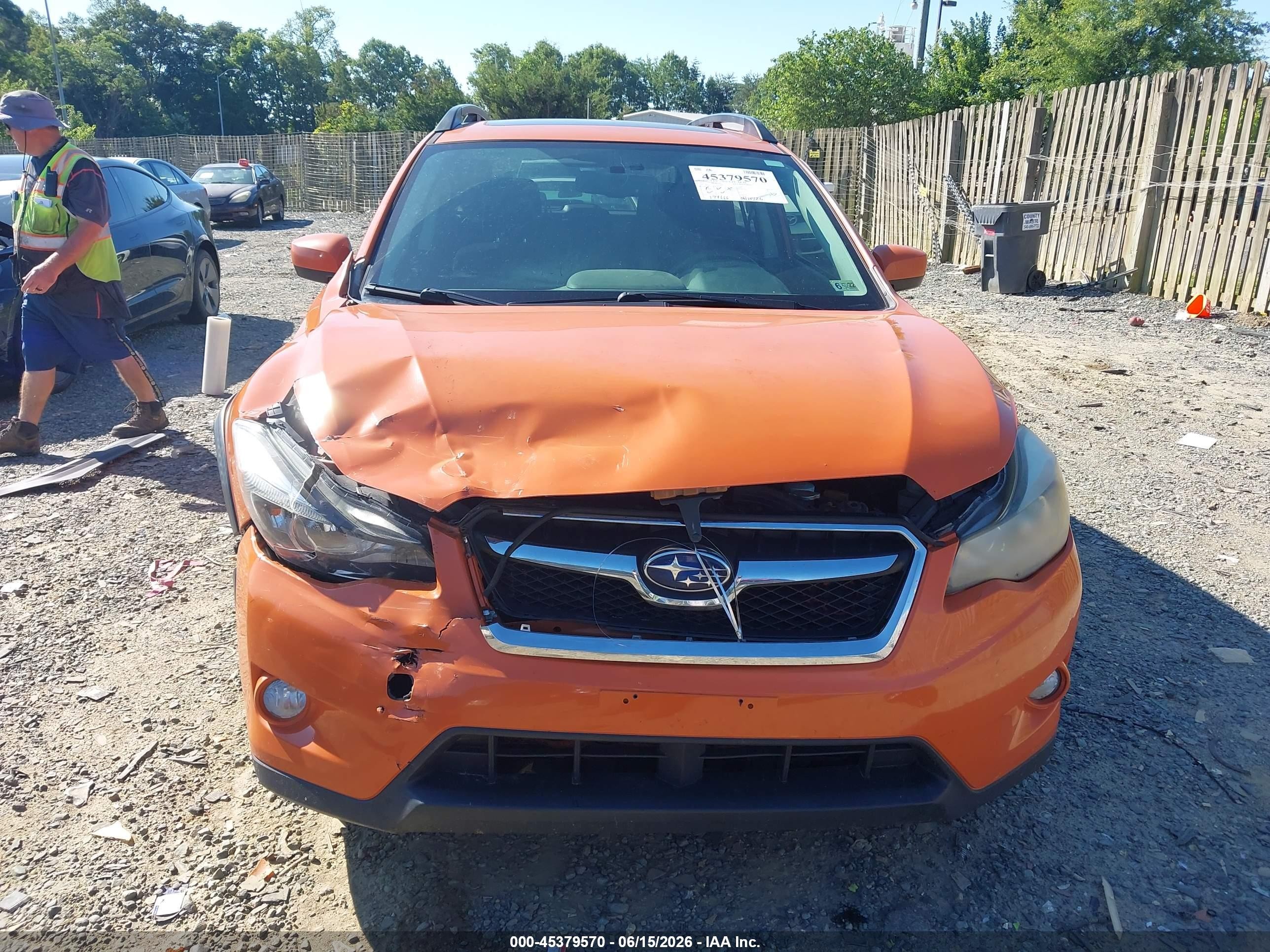 2015 Subaru Xv Crosstrek 2.0i Premium Orange vin: JF2GPADC4F8263883