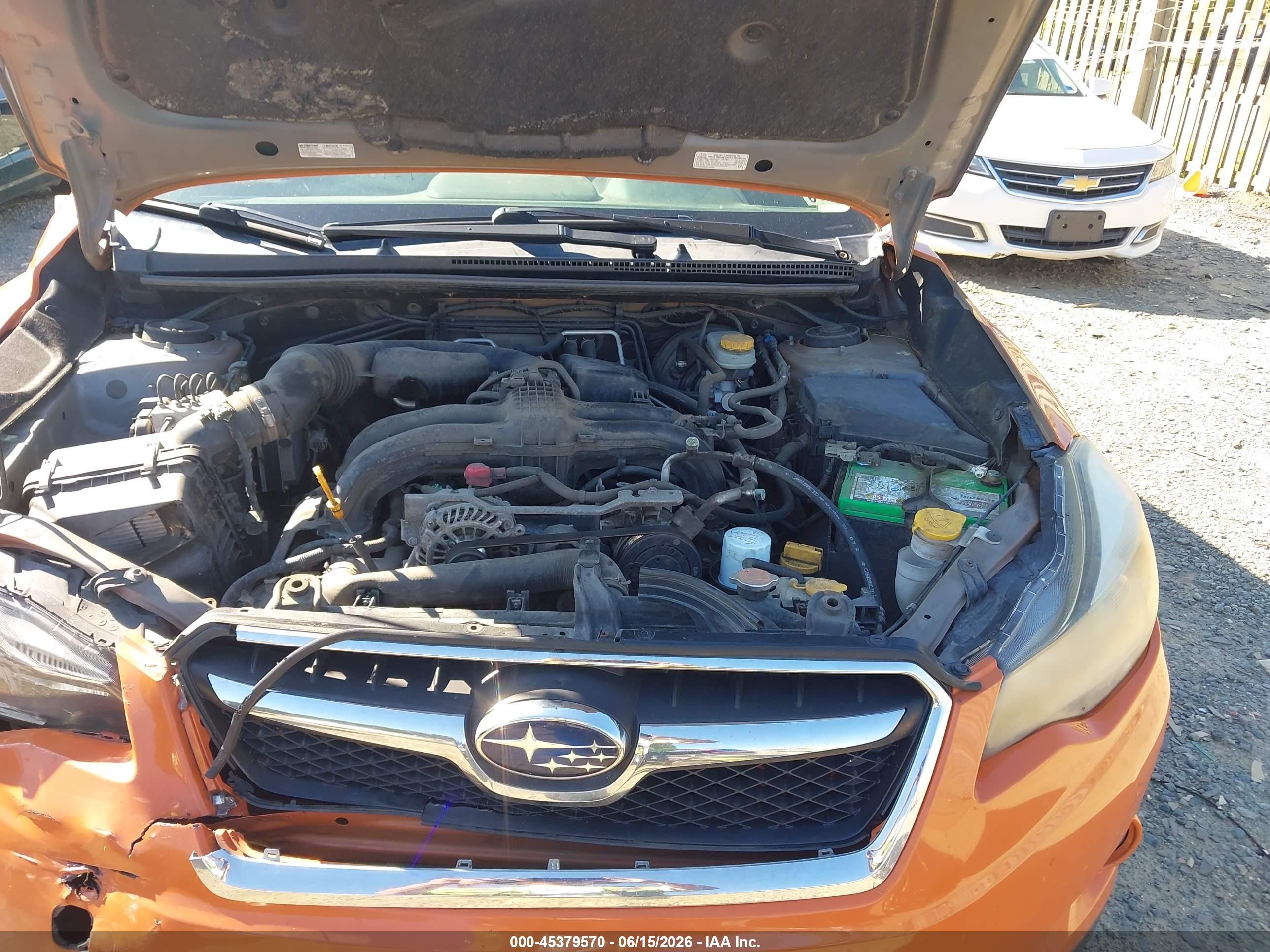 2015 Subaru Xv Crosstrek 2.0i Premium Orange vin: JF2GPADC4F8263883