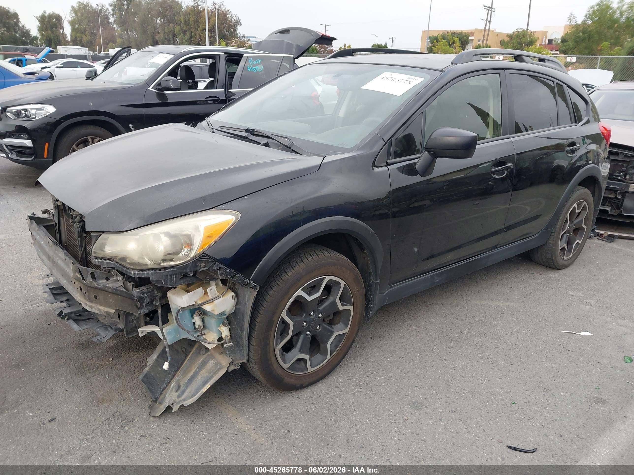 2015 Subaru Xv Crosstrek 2.0i Premium Black vin: JF2GPADC4FH236375