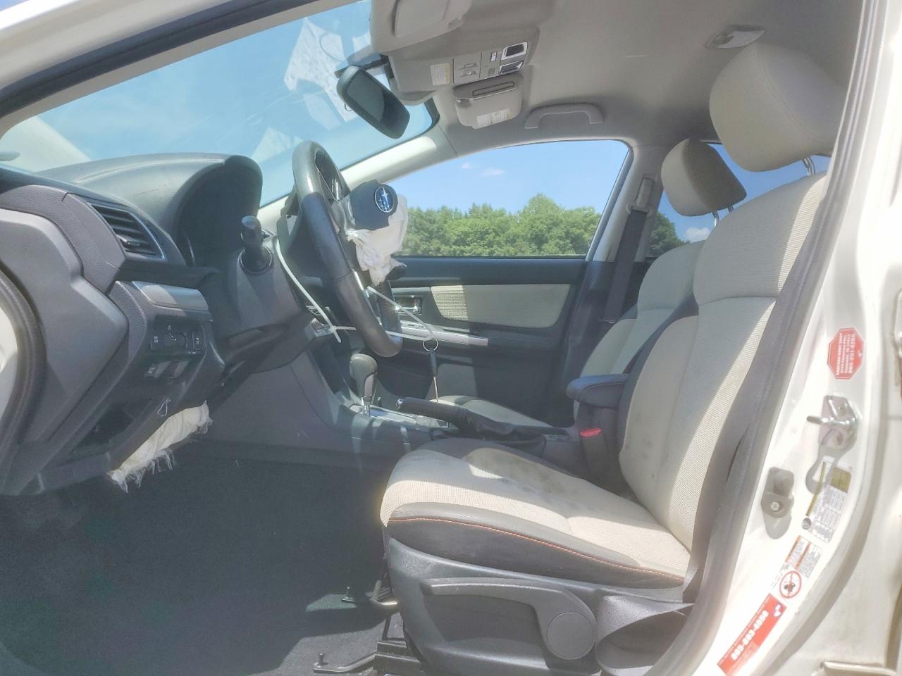 2016 Subaru Crosstrek Premium White vin: JF2GPADC4G8263058