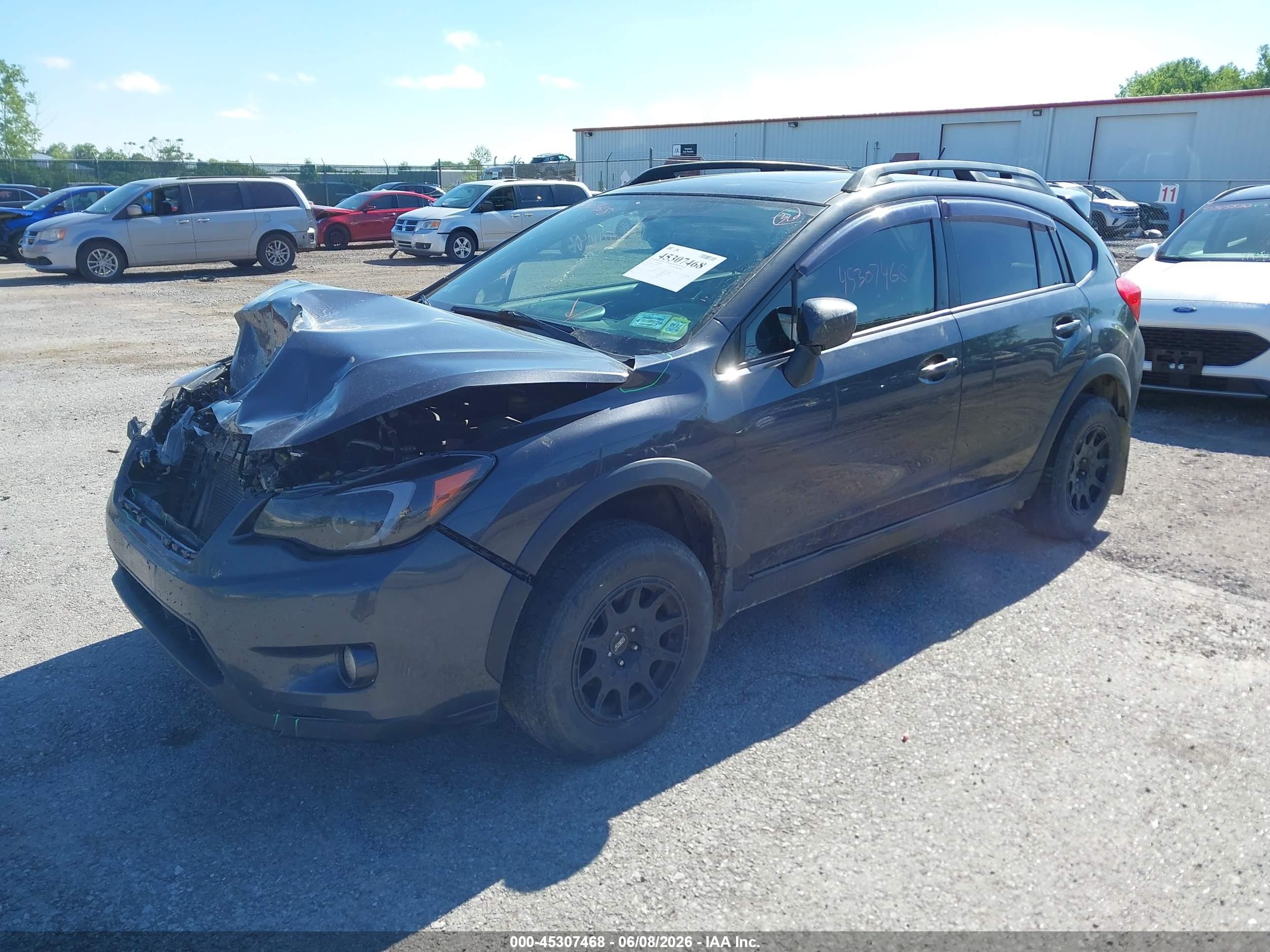 2015 Subaru Xv Crosstrek 2.0i Premium Gray vin: JF2GPADC5F8247000