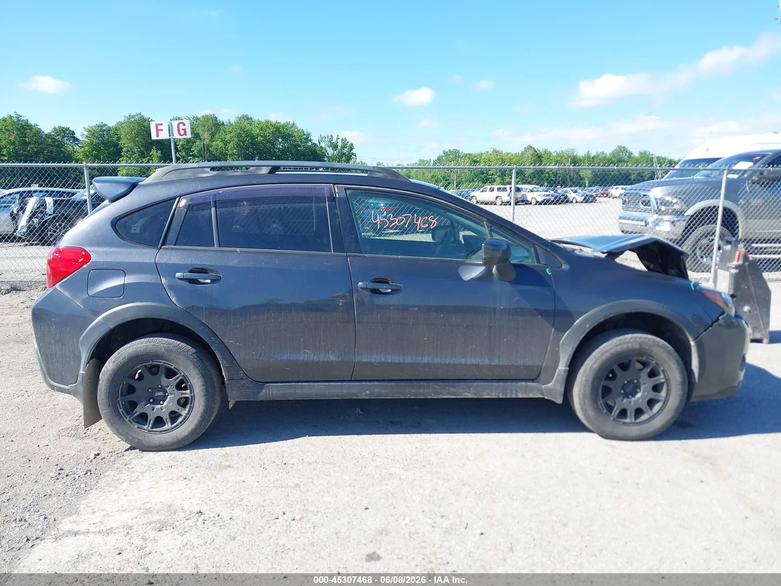 2015 Subaru Xv Crosstrek 2.0i Premium Gray vin: JF2GPADC5F8247000
