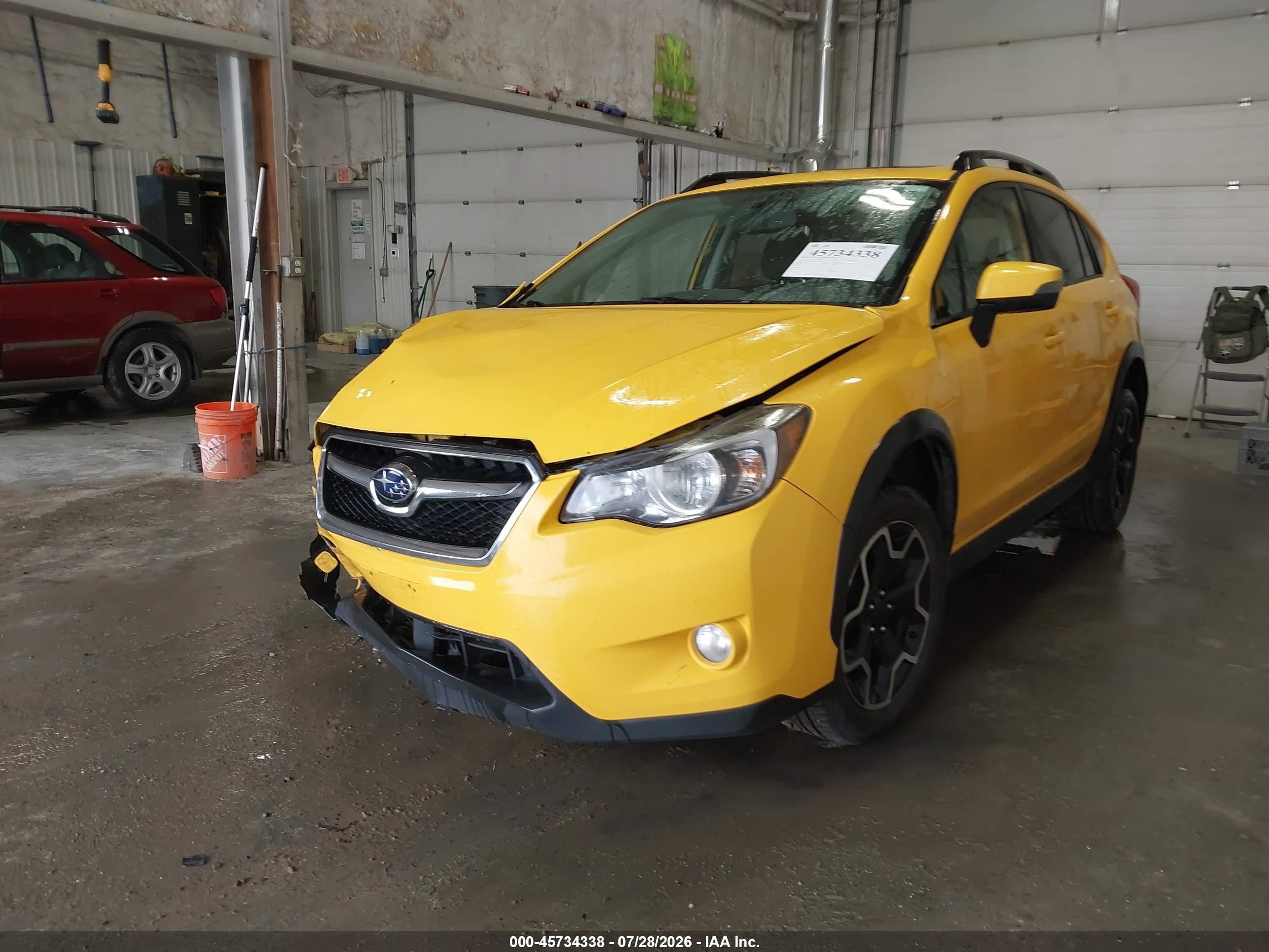 2015 Subaru Xv Crosstrek 2.0i Premium Yellow vin: JF2GPADC5F8254609