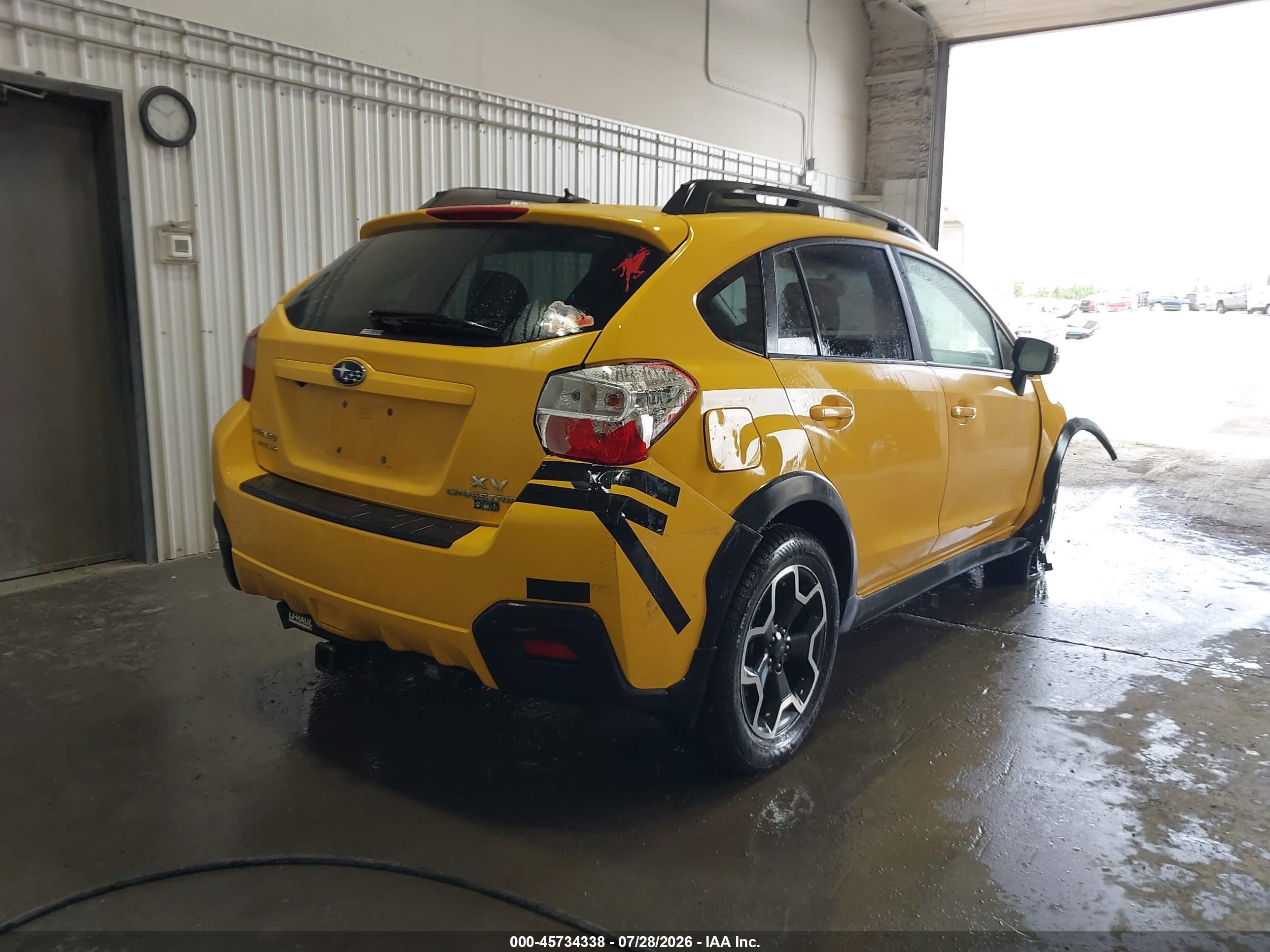 2015 Subaru Xv Crosstrek 2.0i Premium Yellow vin: JF2GPADC5F8254609