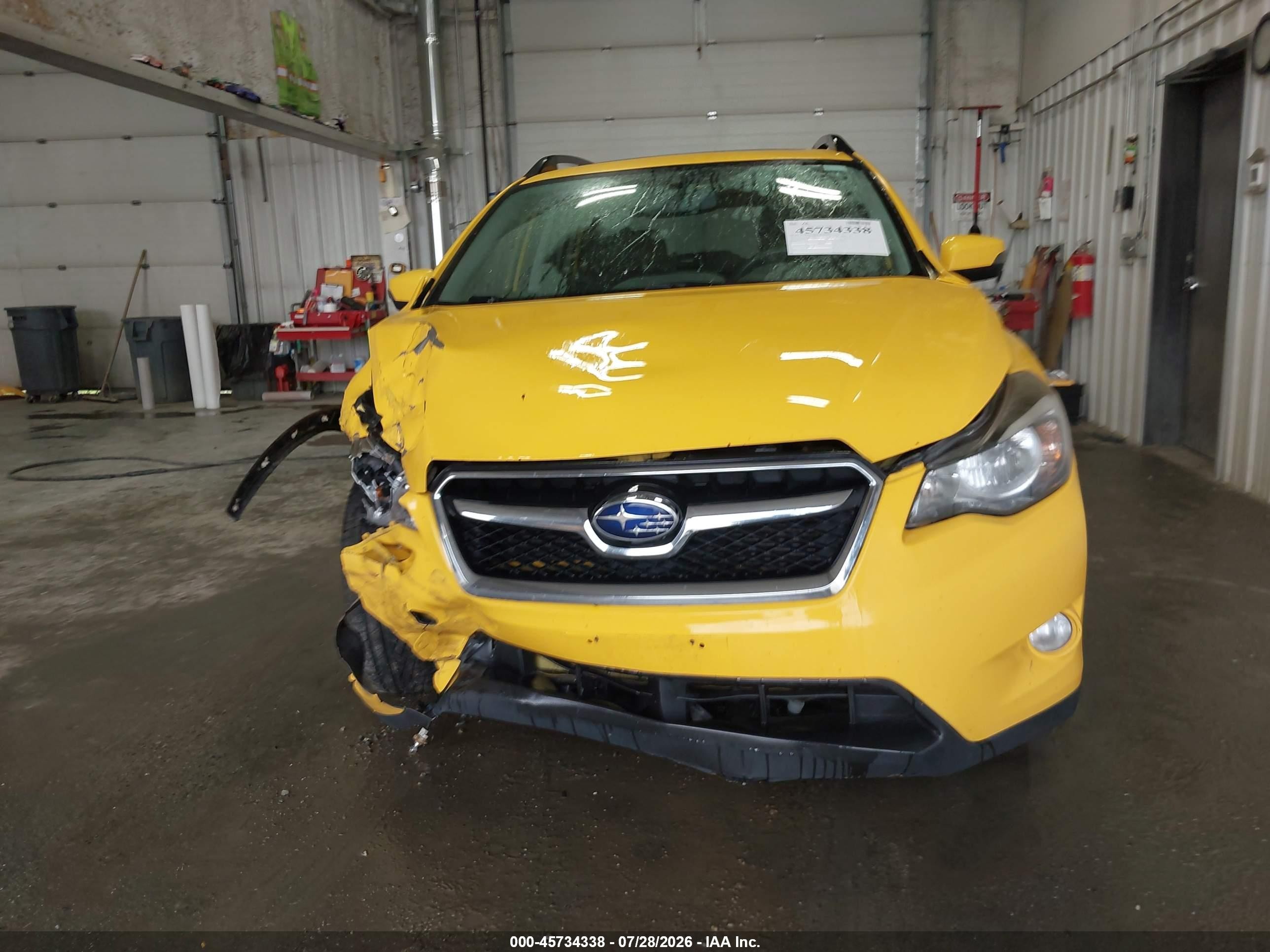 2015 Subaru Xv Crosstrek 2.0i Premium Yellow vin: JF2GPADC5F8254609