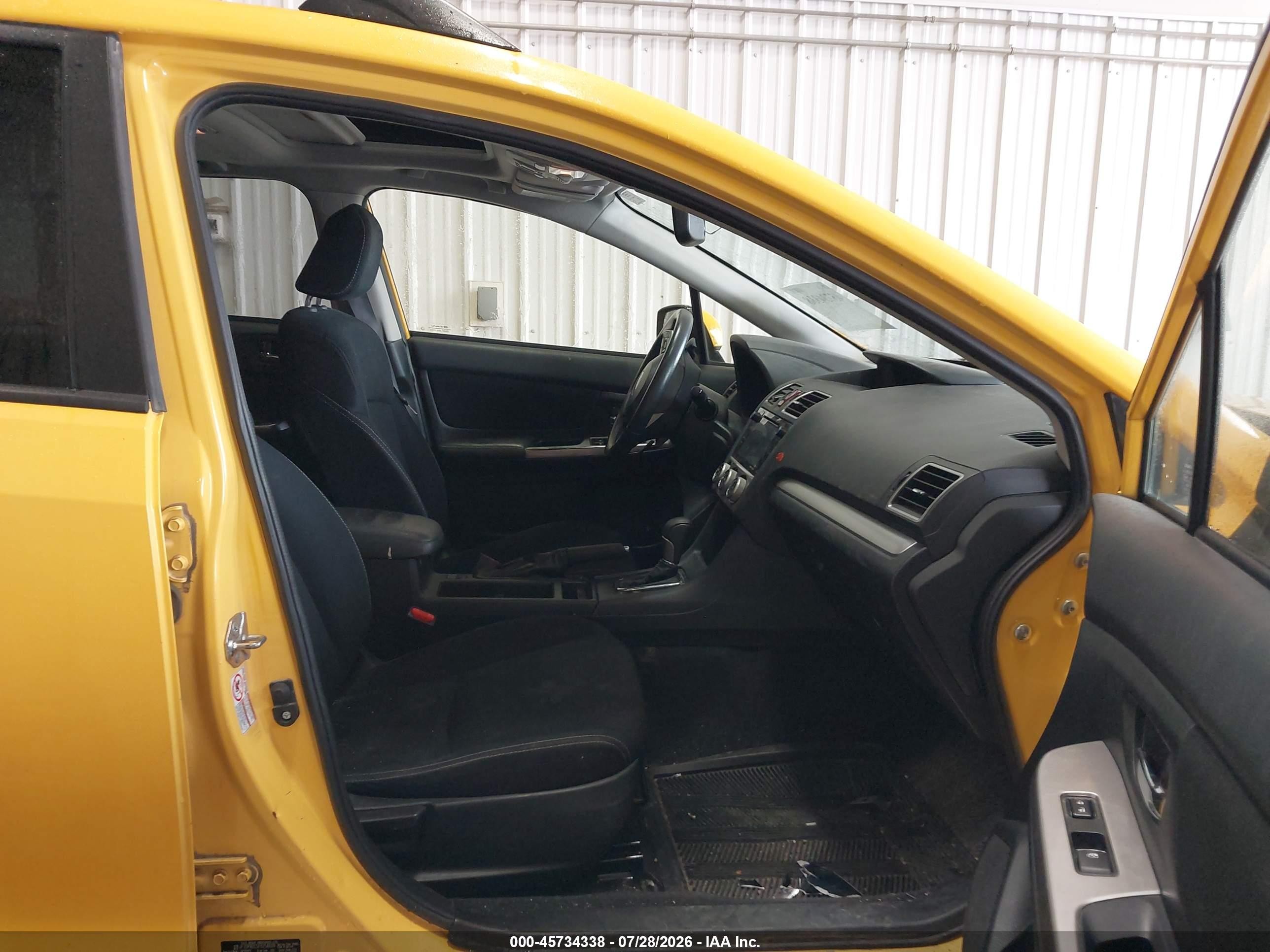 2015 Subaru Xv Crosstrek 2.0i Premium Yellow vin: JF2GPADC5F8254609