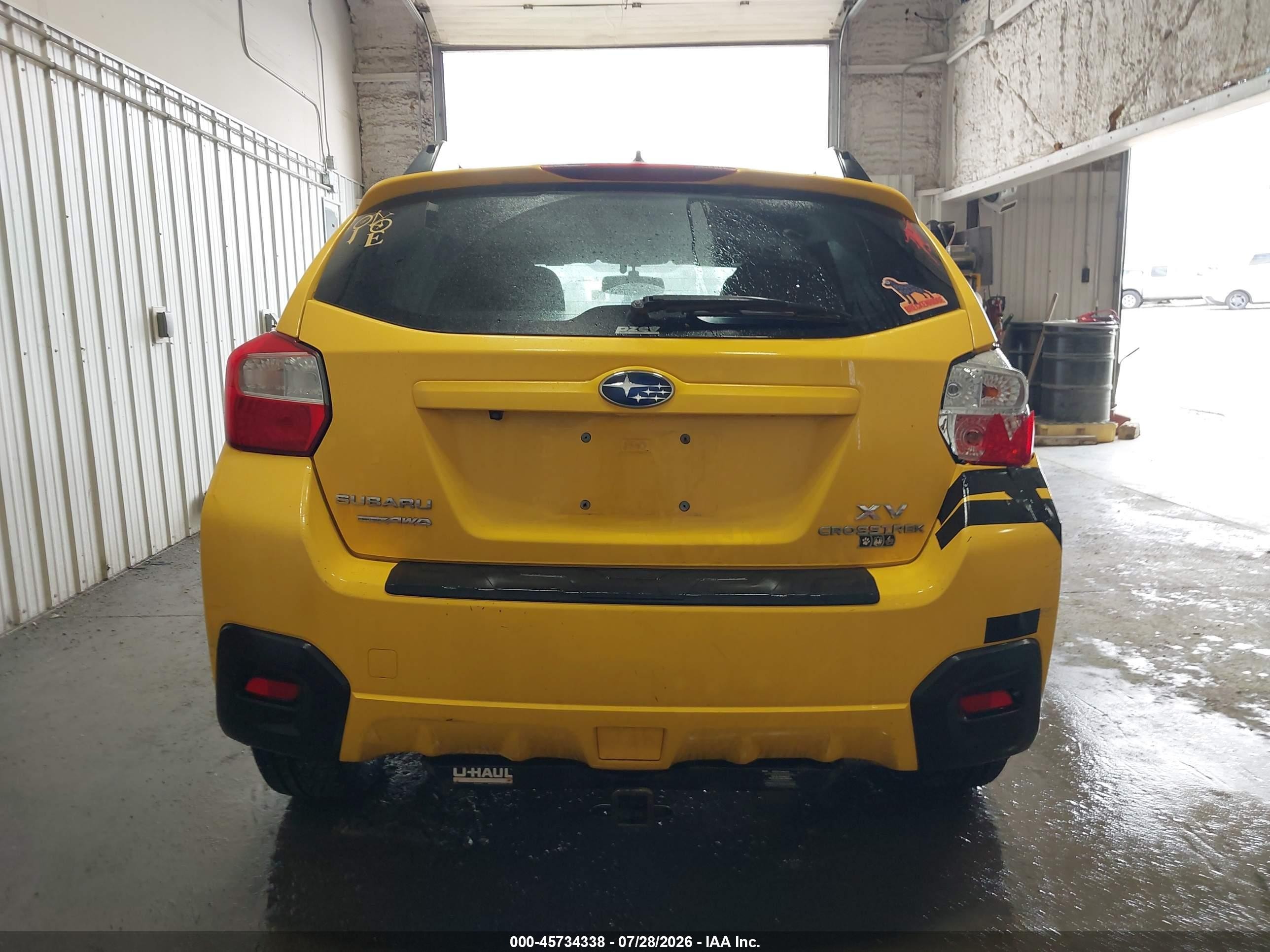 2015 Subaru Xv Crosstrek 2.0i Premium Yellow vin: JF2GPADC5F8254609
