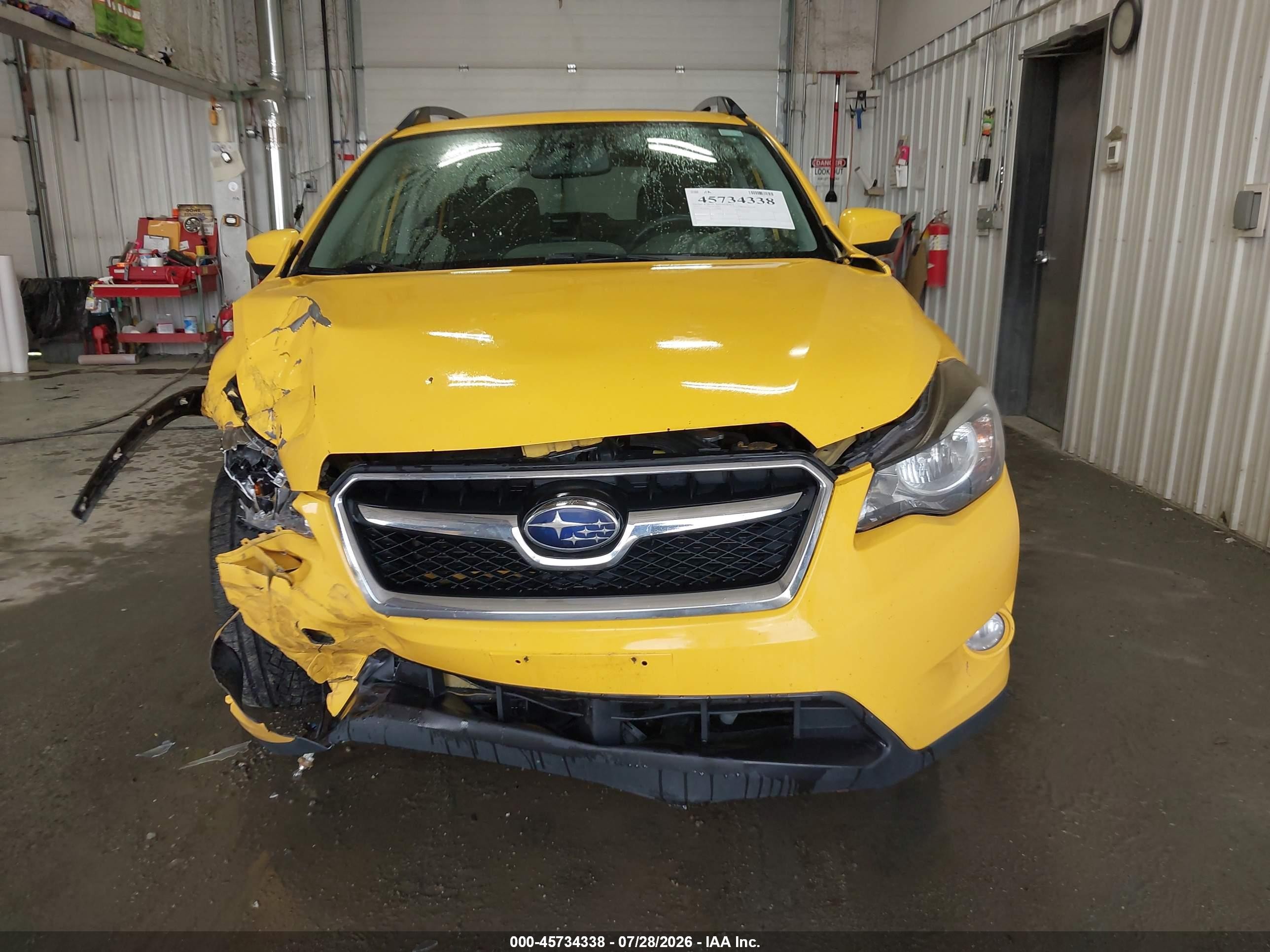 2015 Subaru Xv Crosstrek 2.0i Premium Yellow vin: JF2GPADC5F8254609