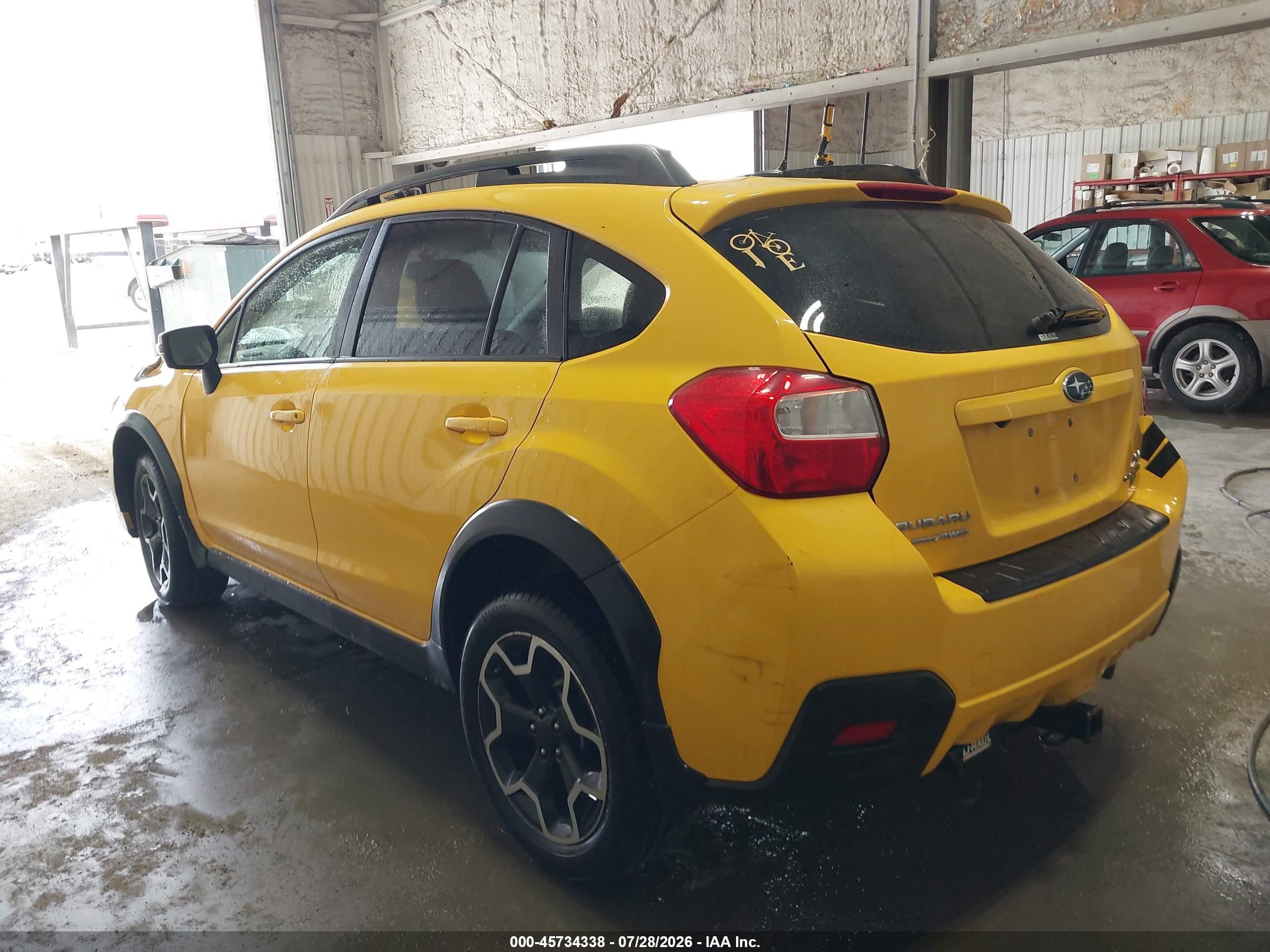 2015 Subaru Xv Crosstrek 2.0i Premium Yellow vin: JF2GPADC5F8254609