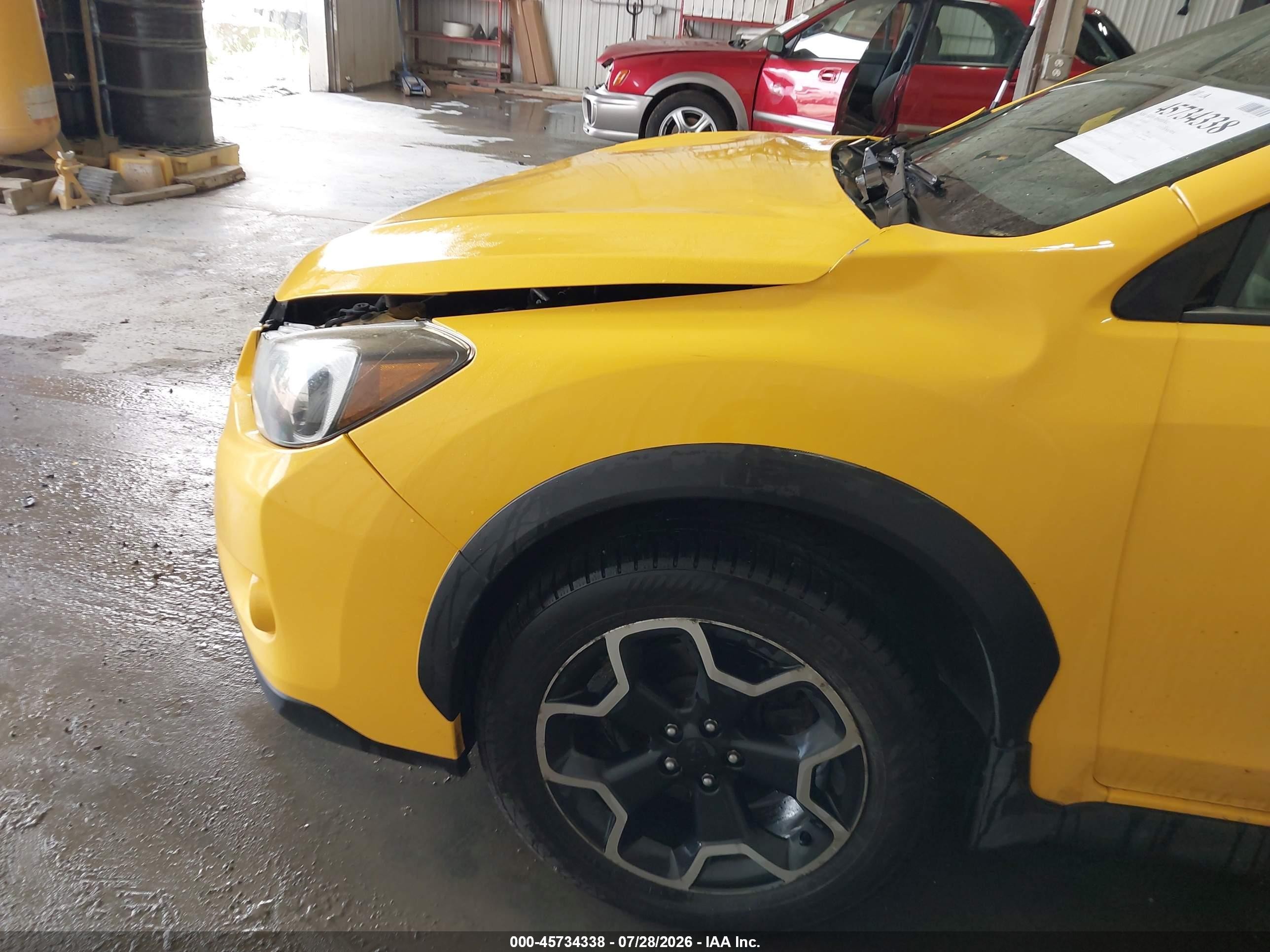 2015 Subaru Xv Crosstrek 2.0i Premium Yellow vin: JF2GPADC5F8254609