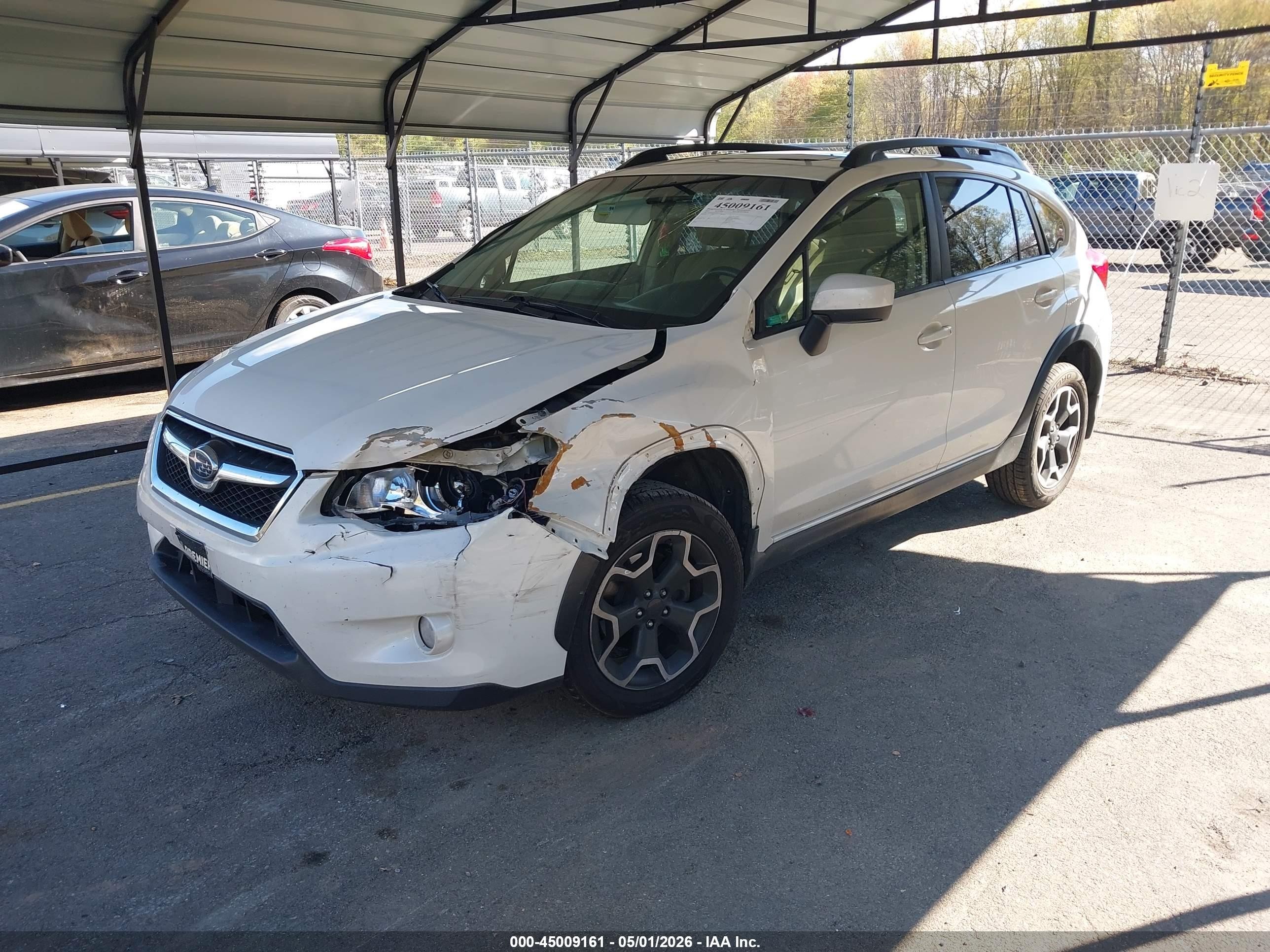 2015 Subaru Xv Crosstrek 2.0i Premium White vin: JF2GPADC6F8247510