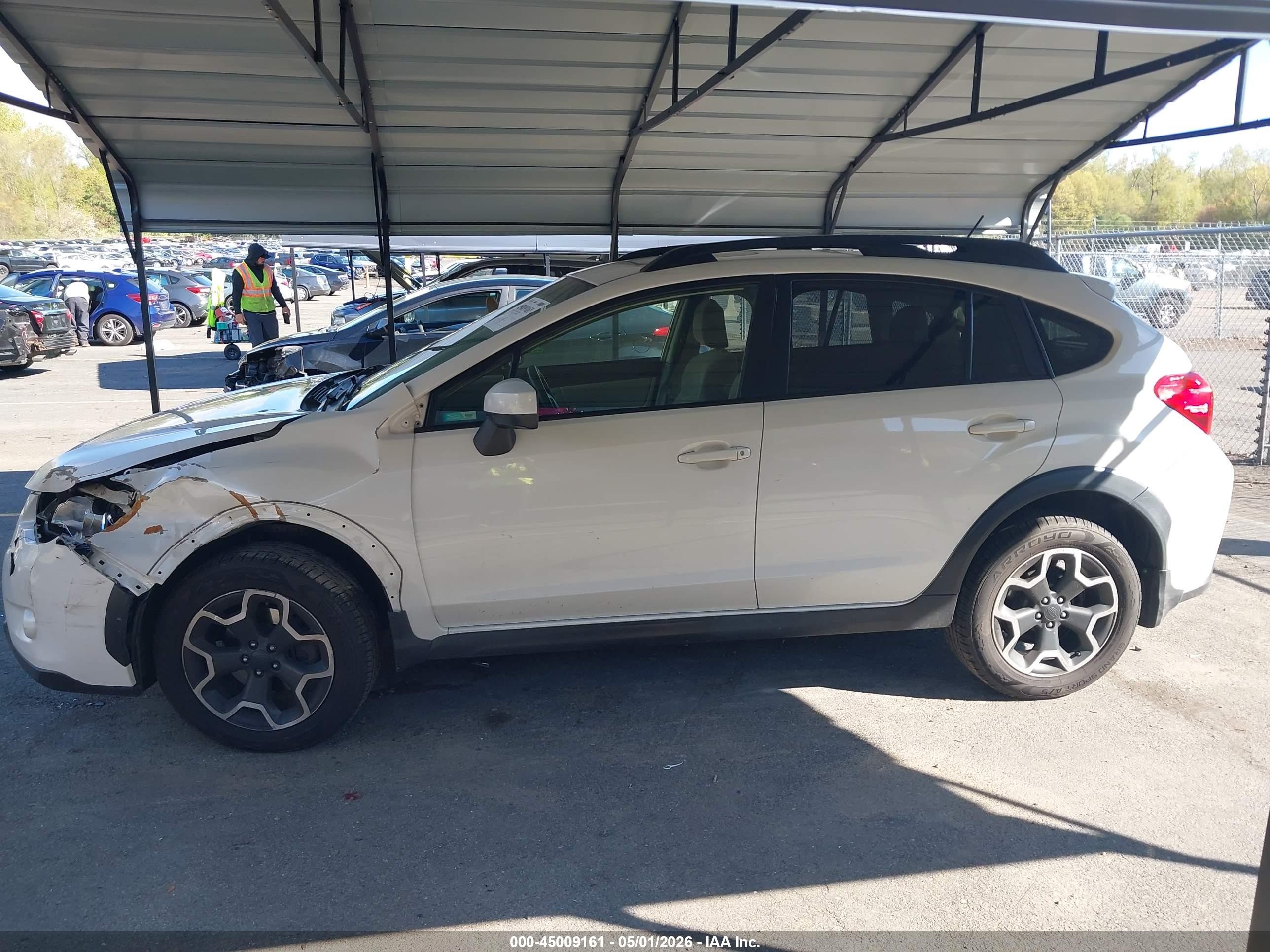 2015 Subaru Xv Crosstrek 2.0i Premium White vin: JF2GPADC6F8247510