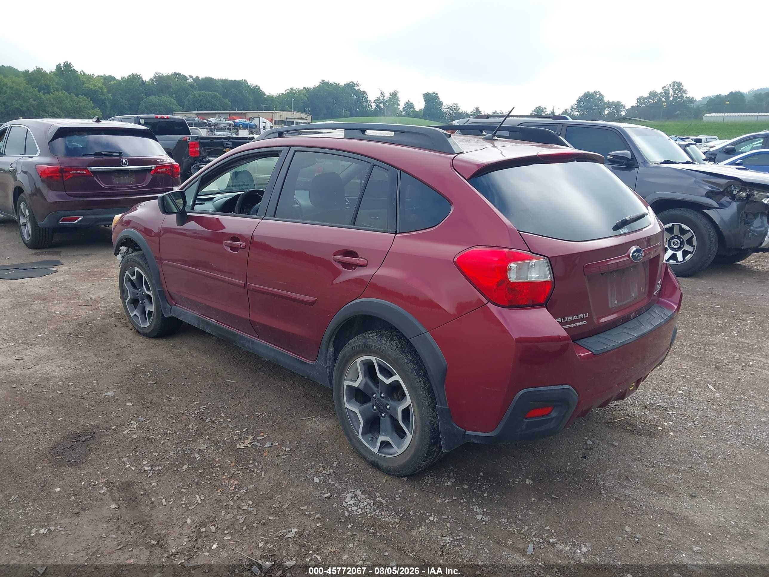 2015 Subaru Xv Crosstrek 2.0i Premium Red vin: JF2GPADC6F8279454