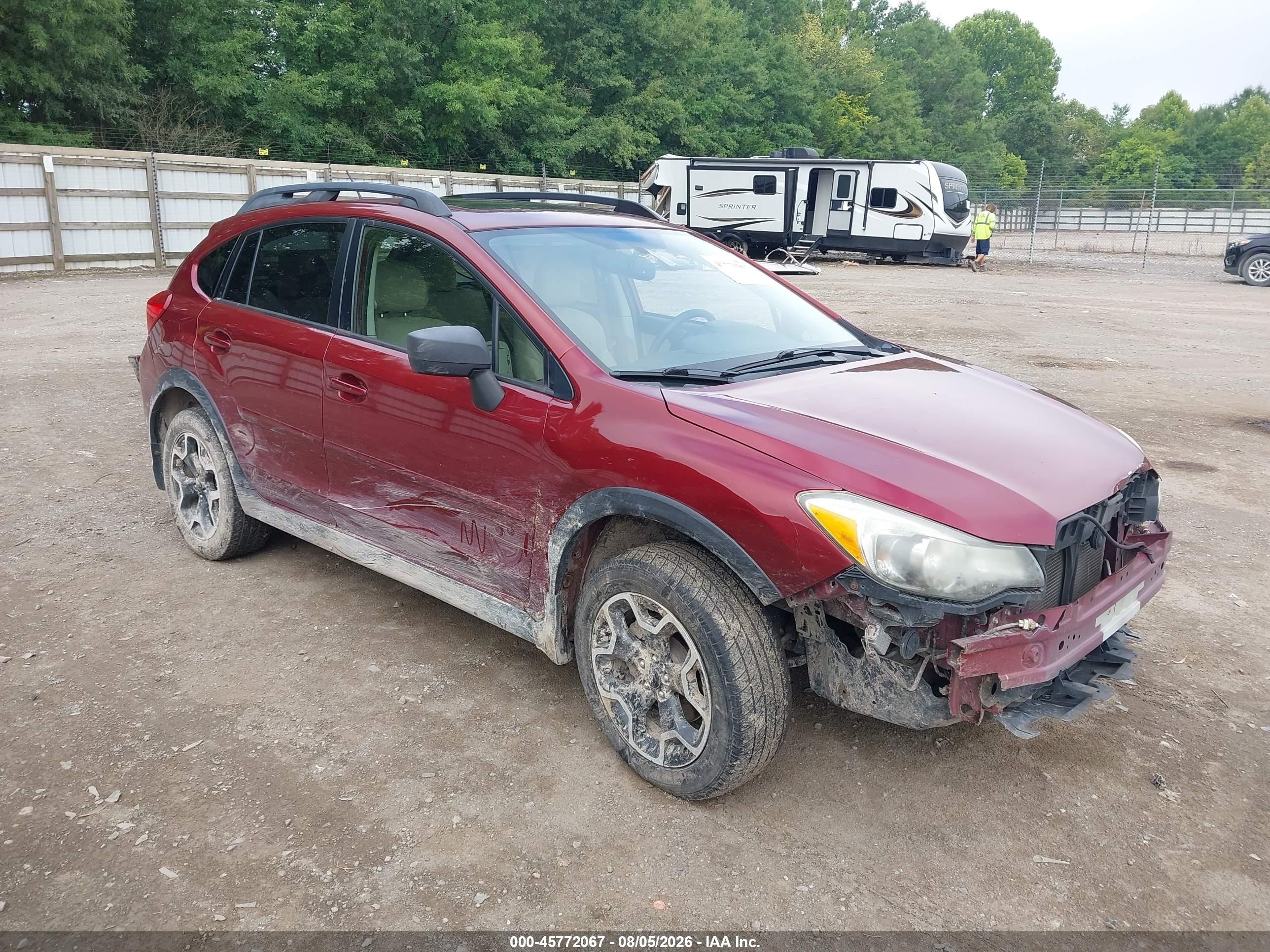 2015 Subaru Xv Crosstrek 2.0i Premium Red vin: JF2GPADC6F8279454