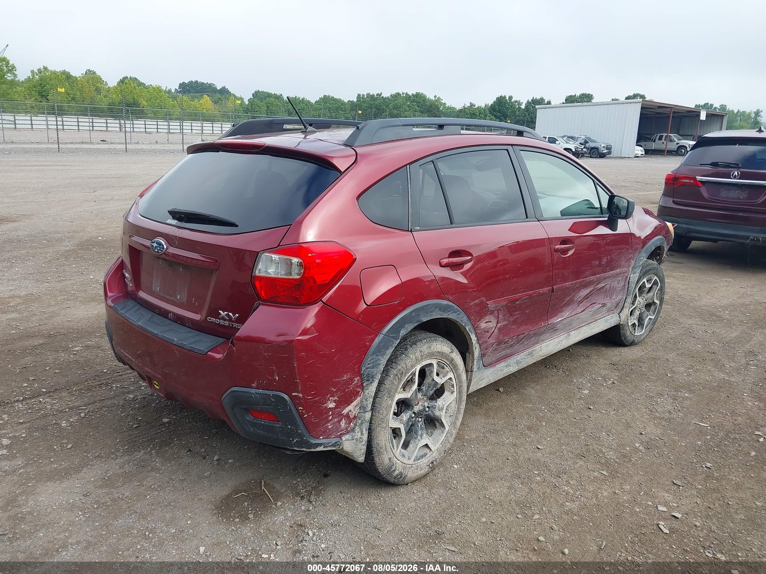 2015 Subaru Xv Crosstrek 2.0i Premium Red vin: JF2GPADC6F8279454