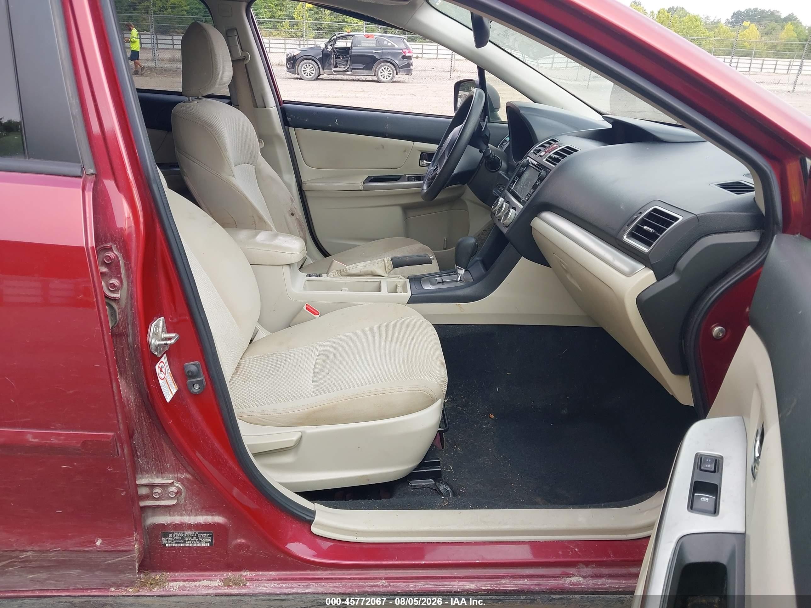 2015 Subaru Xv Crosstrek 2.0i Premium Red vin: JF2GPADC6F8279454
