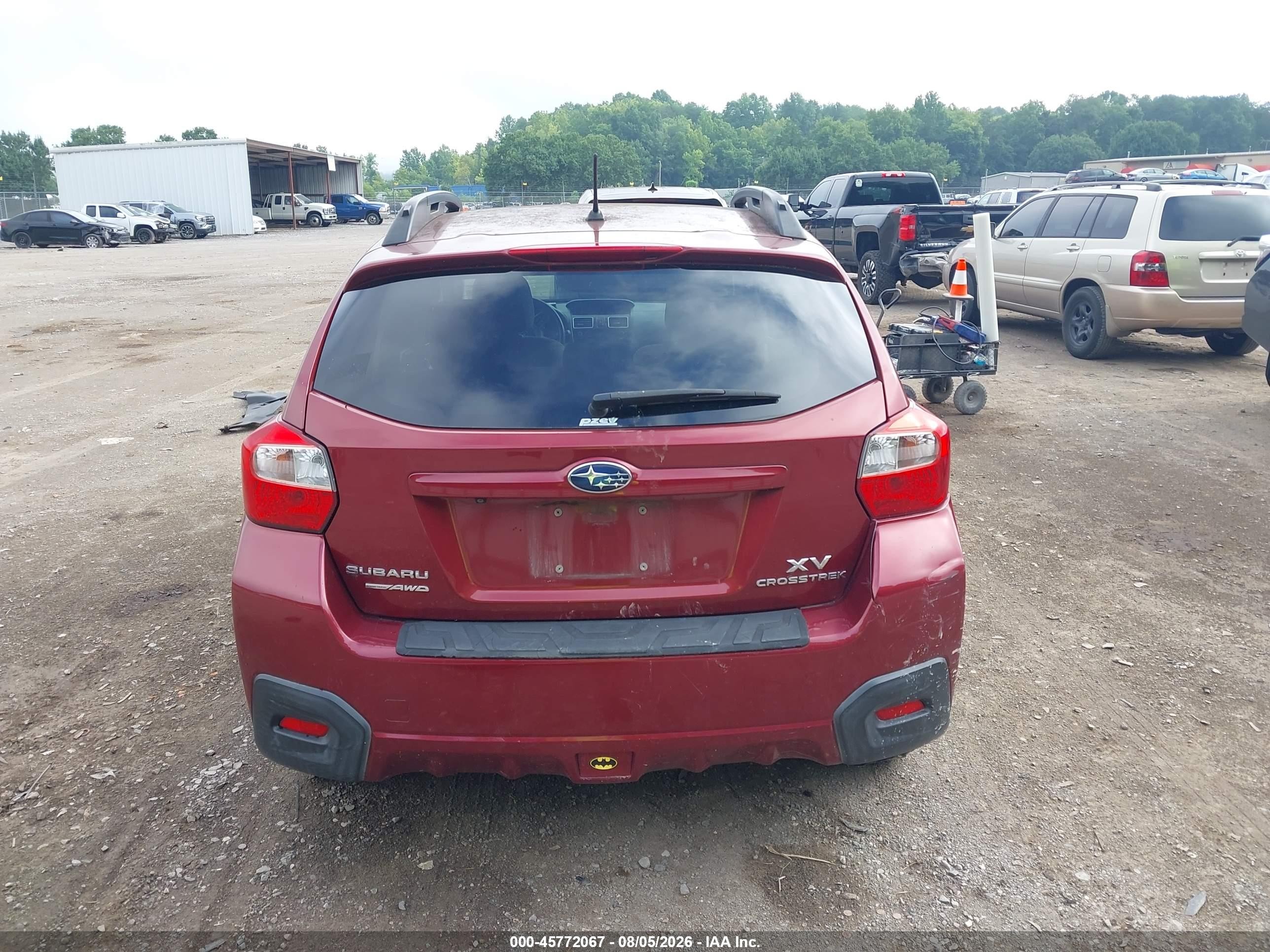 2015 Subaru Xv Crosstrek 2.0i Premium Red vin: JF2GPADC6F8279454