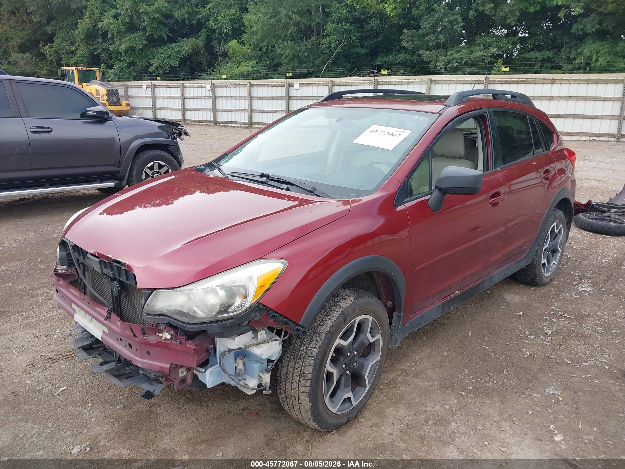 2015 Subaru Xv Crosstrek 2.0i Premium Red vin: JF2GPADC6F8279454