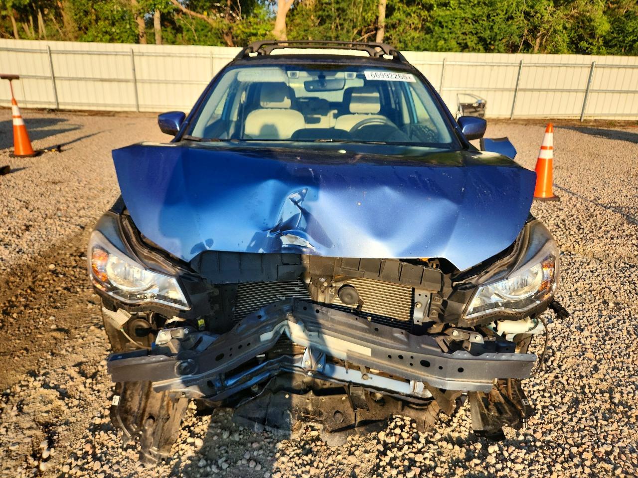 2017 Subaru Crosstrek Premium Blue vin: JF2GPADC7H8254503