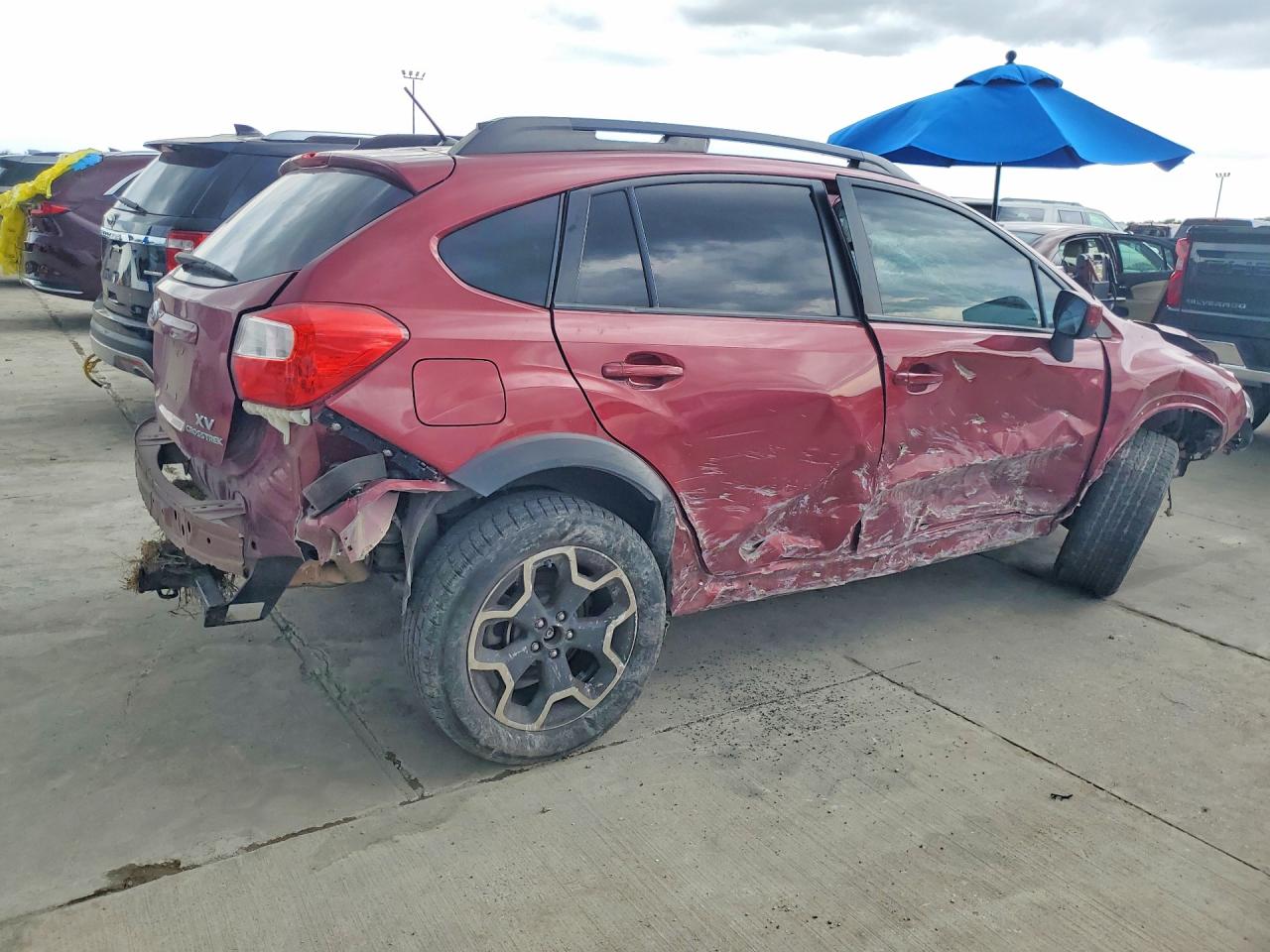 2015 Subaru Xv Crosstrek 2.0 Premium Red vin: JF2GPADC8F8281982