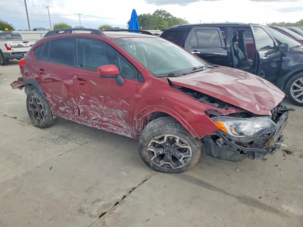 2015 Subaru Xv Crosstrek 2.0 Premium Red vin: JF2GPADC8F8281982