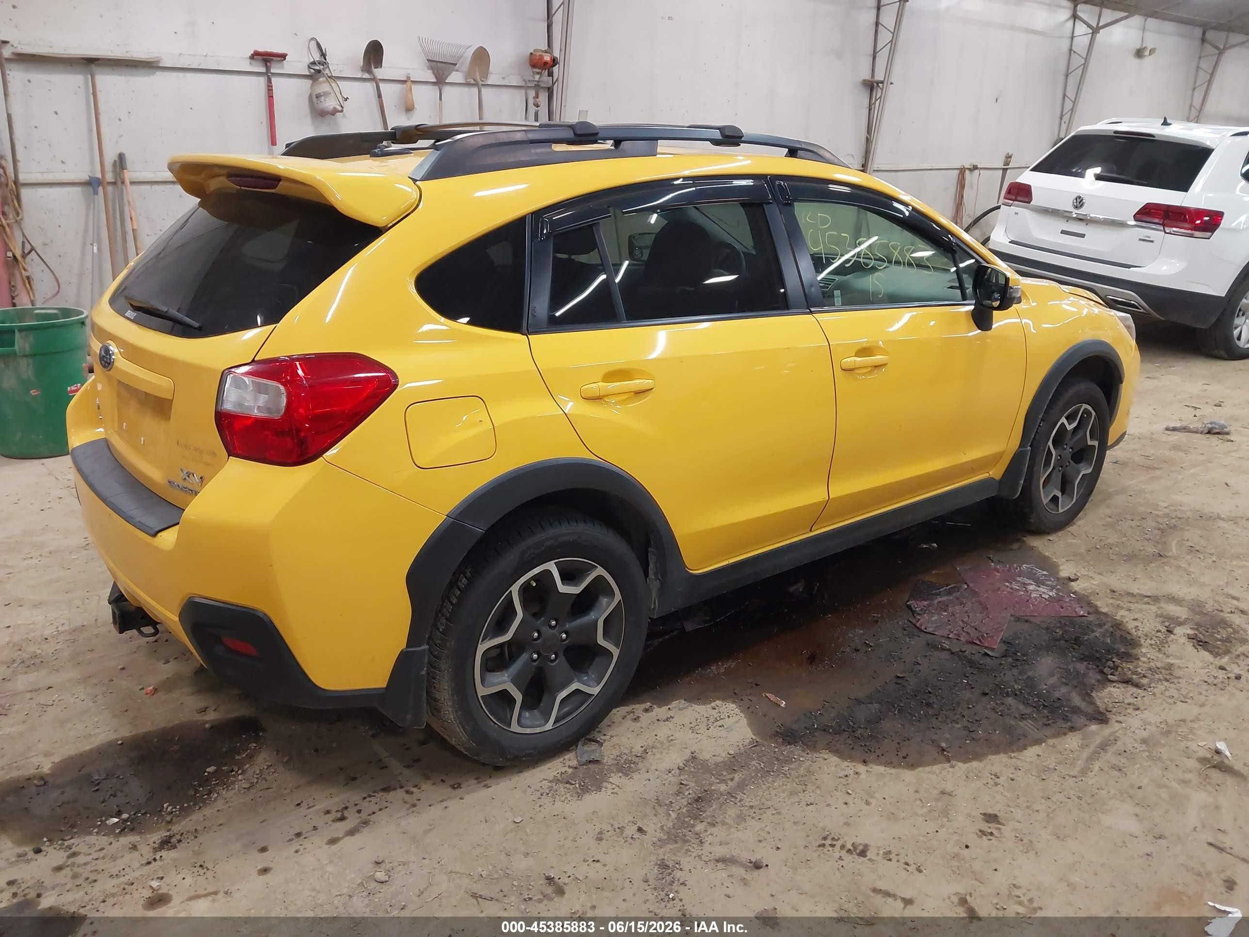 2015 Subaru Xv Crosstrek 2.0i Premium Yellow vin: JF2GPADC9F8240406