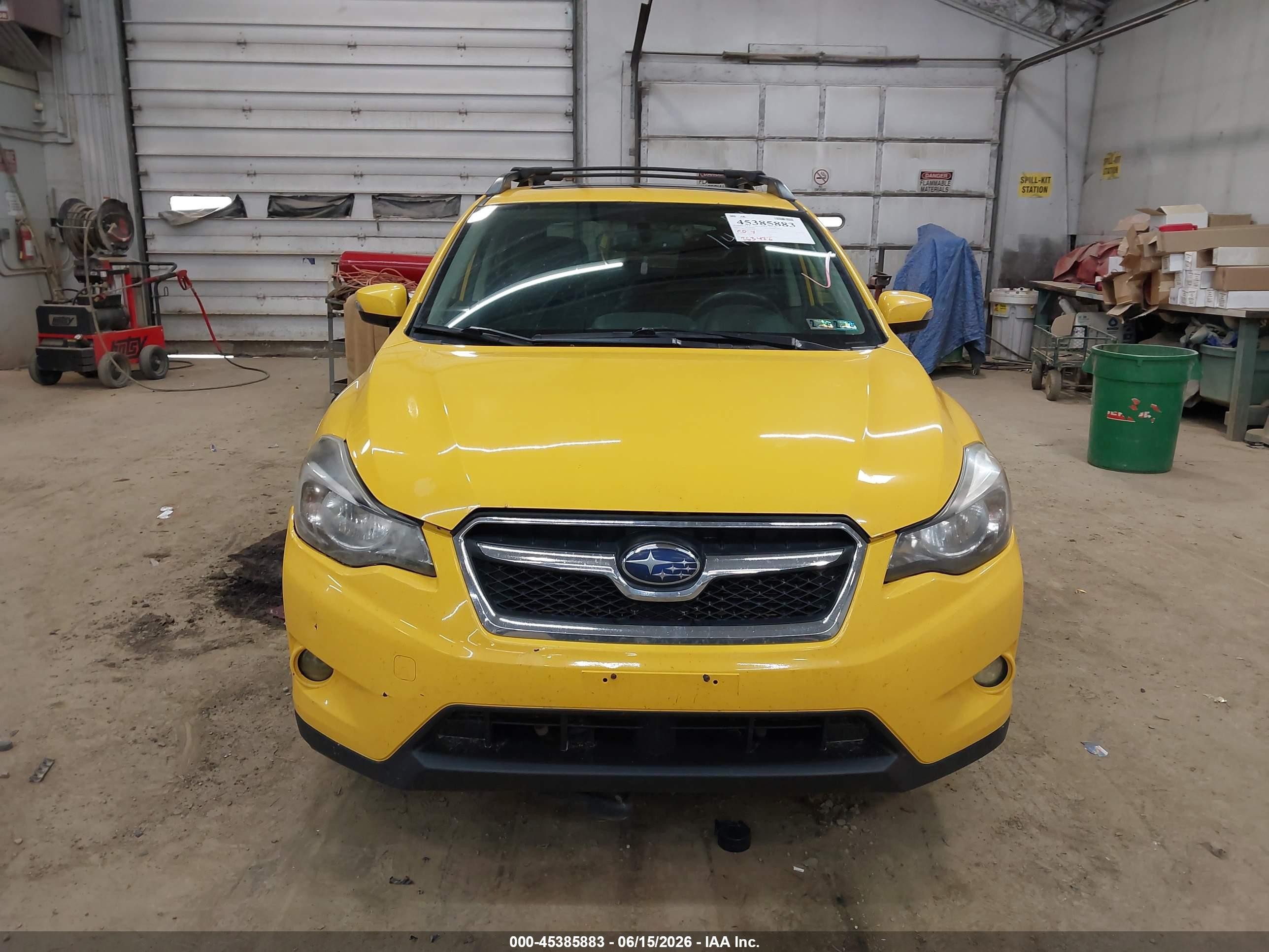 2015 Subaru Xv Crosstrek 2.0i Premium Yellow vin: JF2GPADC9F8240406
