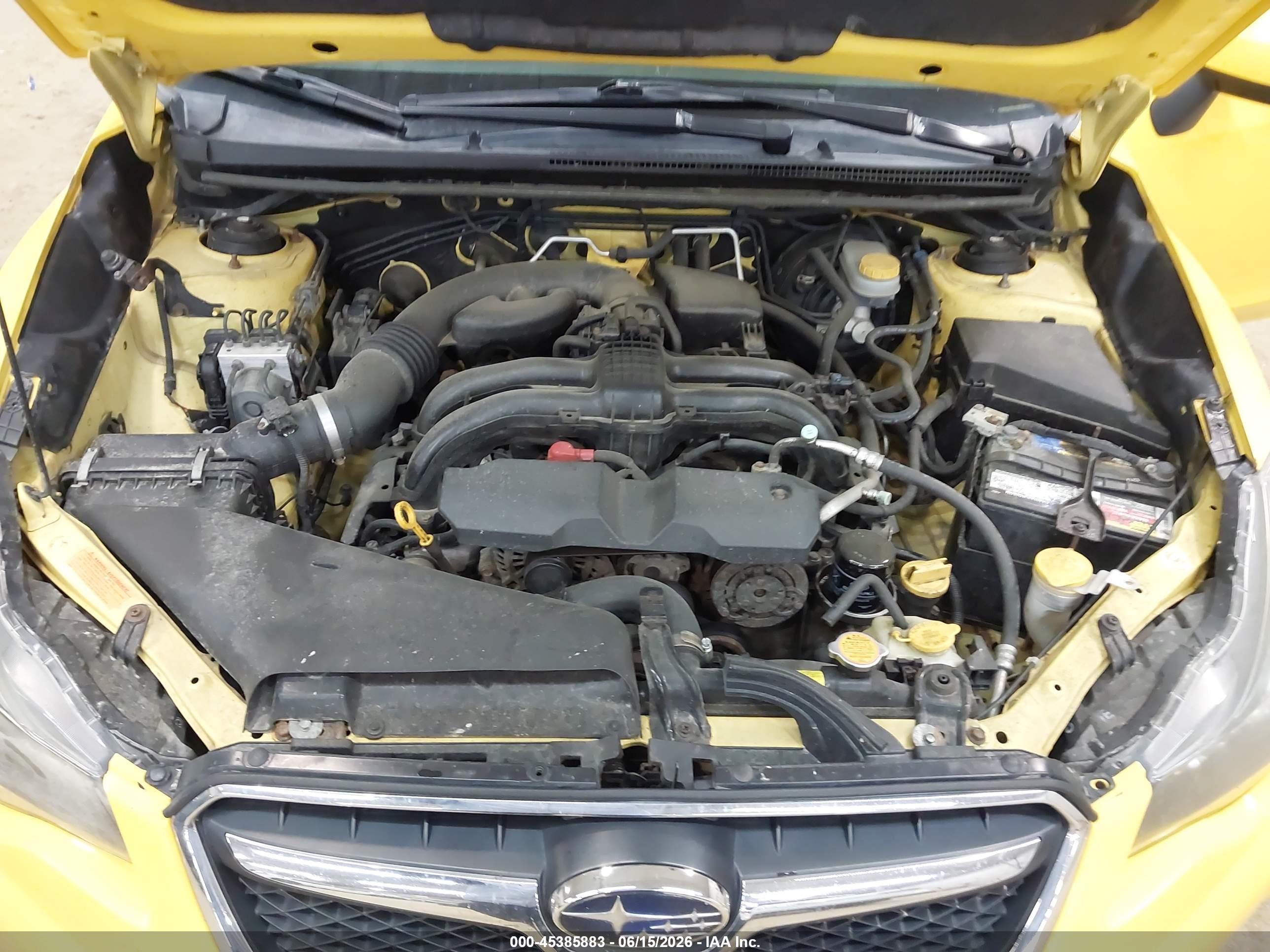 2015 Subaru Xv Crosstrek 2.0i Premium Yellow vin: JF2GPADC9F8240406