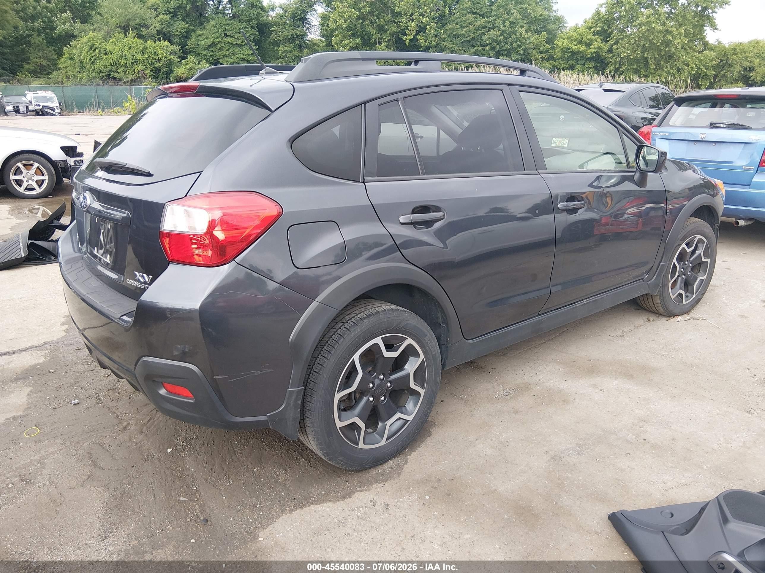 2015 Subaru Xv Crosstrek 2.0i Premium Gray vin: JF2GPADC9FH246822