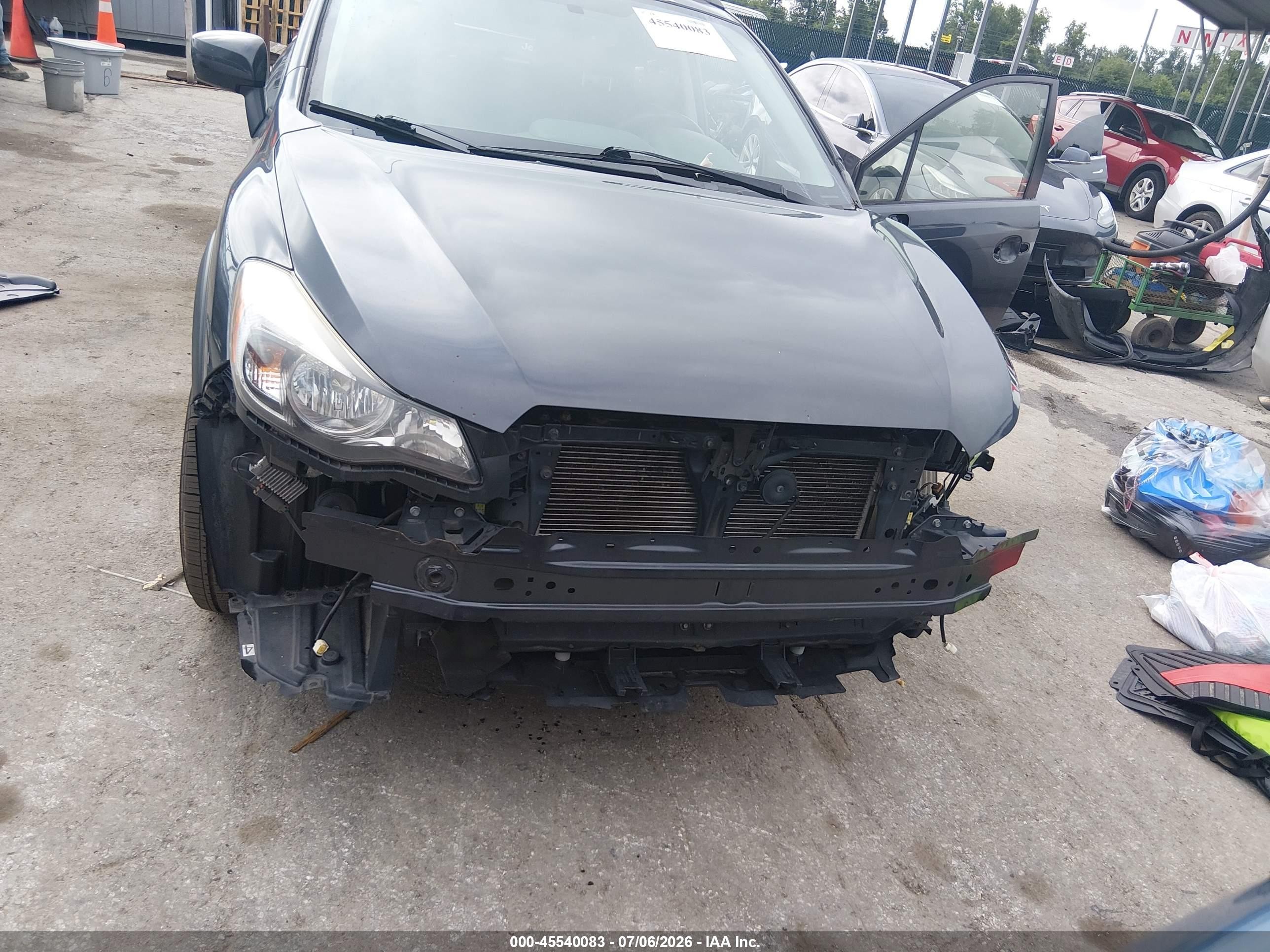 2015 Subaru Xv Crosstrek 2.0i Premium Gray vin: JF2GPADC9FH246822