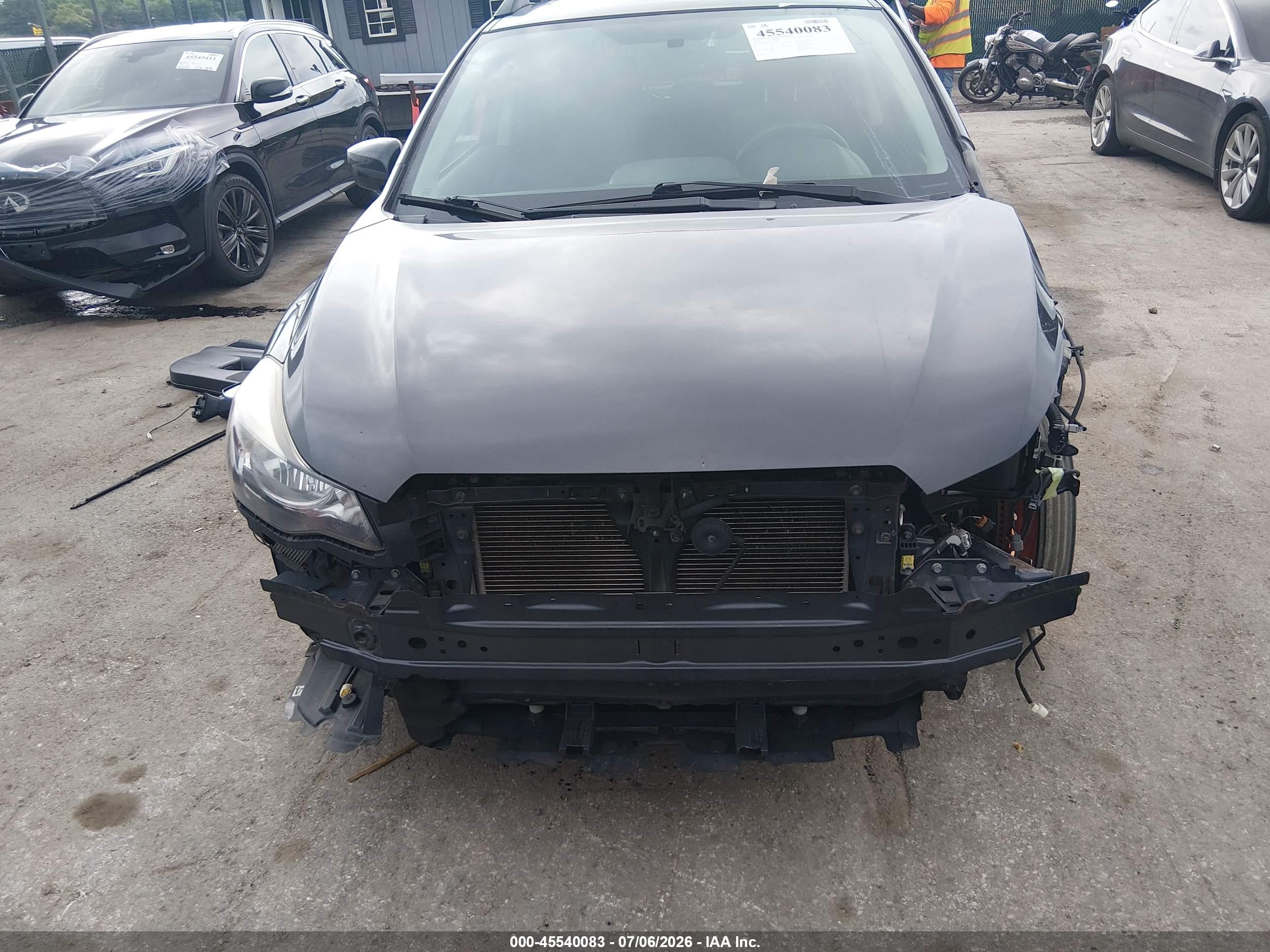 2015 Subaru Xv Crosstrek 2.0i Premium Gray vin: JF2GPADC9FH246822
