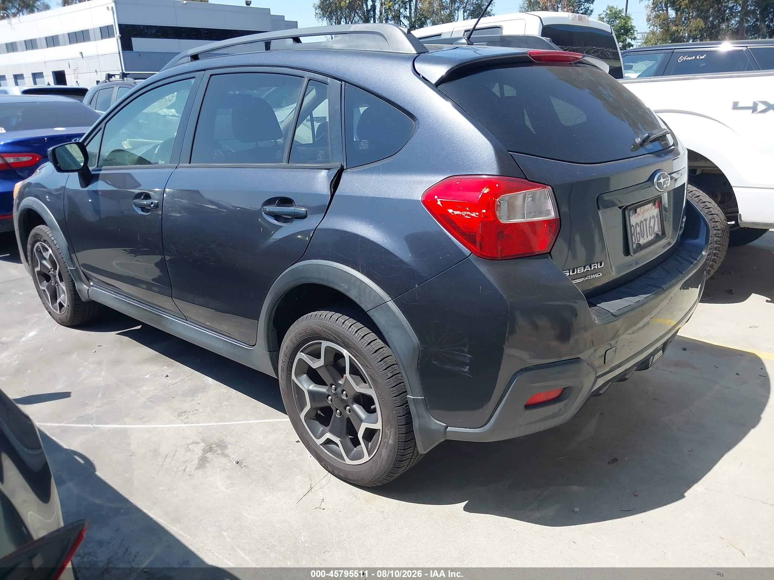 2015 Subaru Xv Crosstrek 2.0i Premium Gray vin: JF2GPADC9FH300510