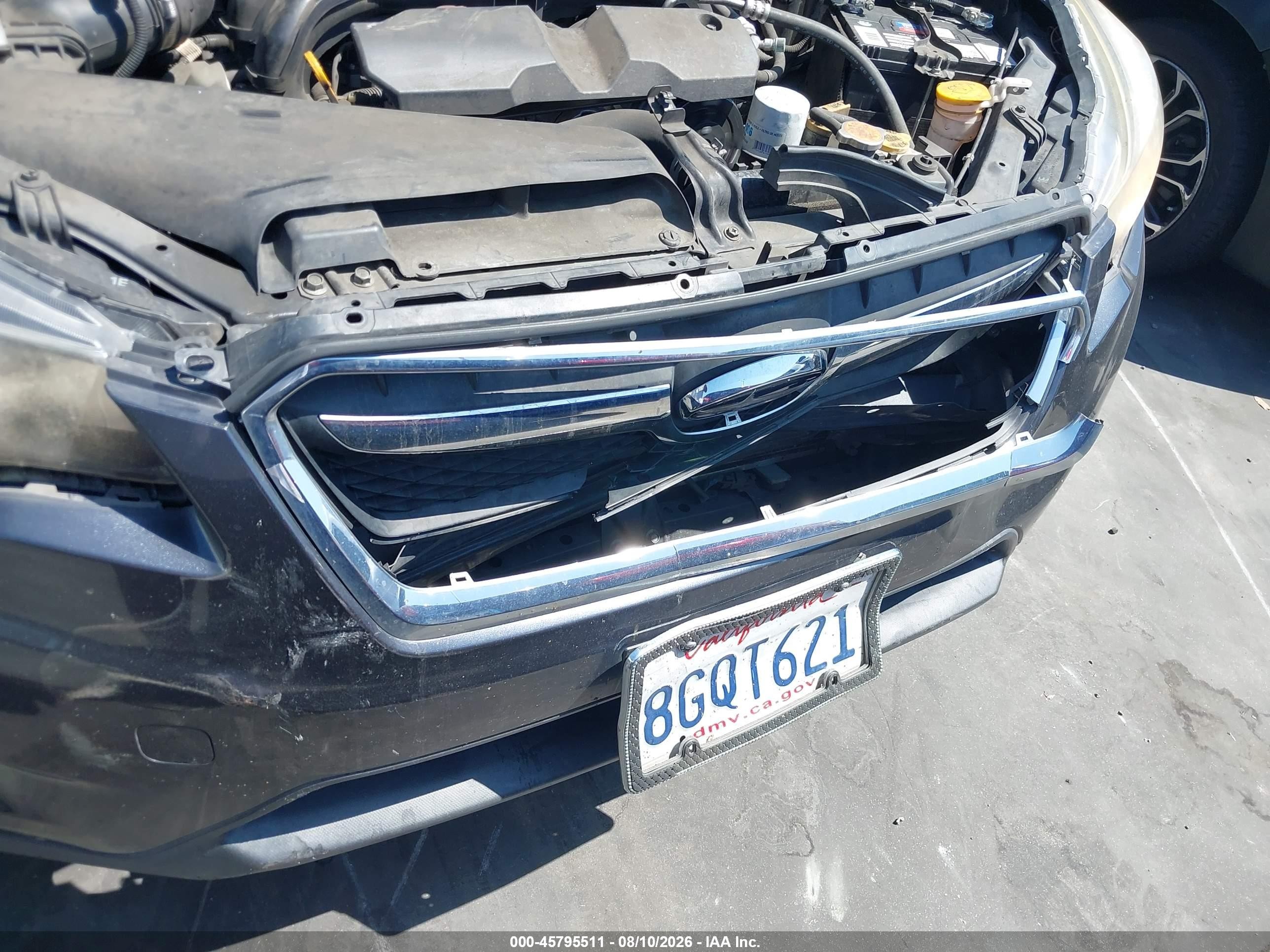 2015 Subaru Xv Crosstrek 2.0i Premium Gray vin: JF2GPADC9FH300510