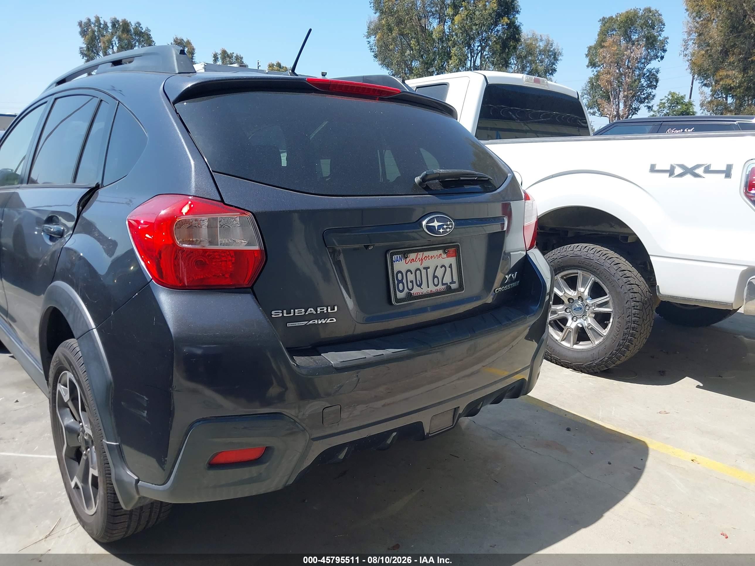2015 Subaru Xv Crosstrek 2.0i Premium Gray vin: JF2GPADC9FH300510
