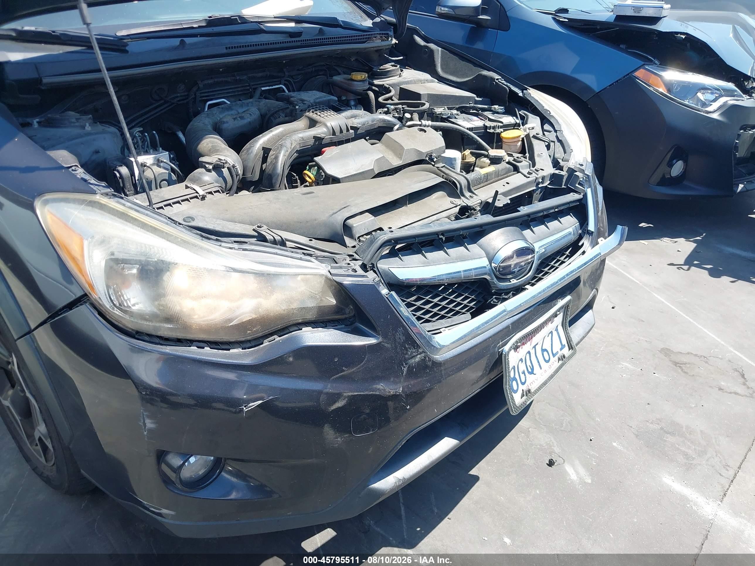 2015 Subaru Xv Crosstrek 2.0i Premium Gray vin: JF2GPADC9FH300510