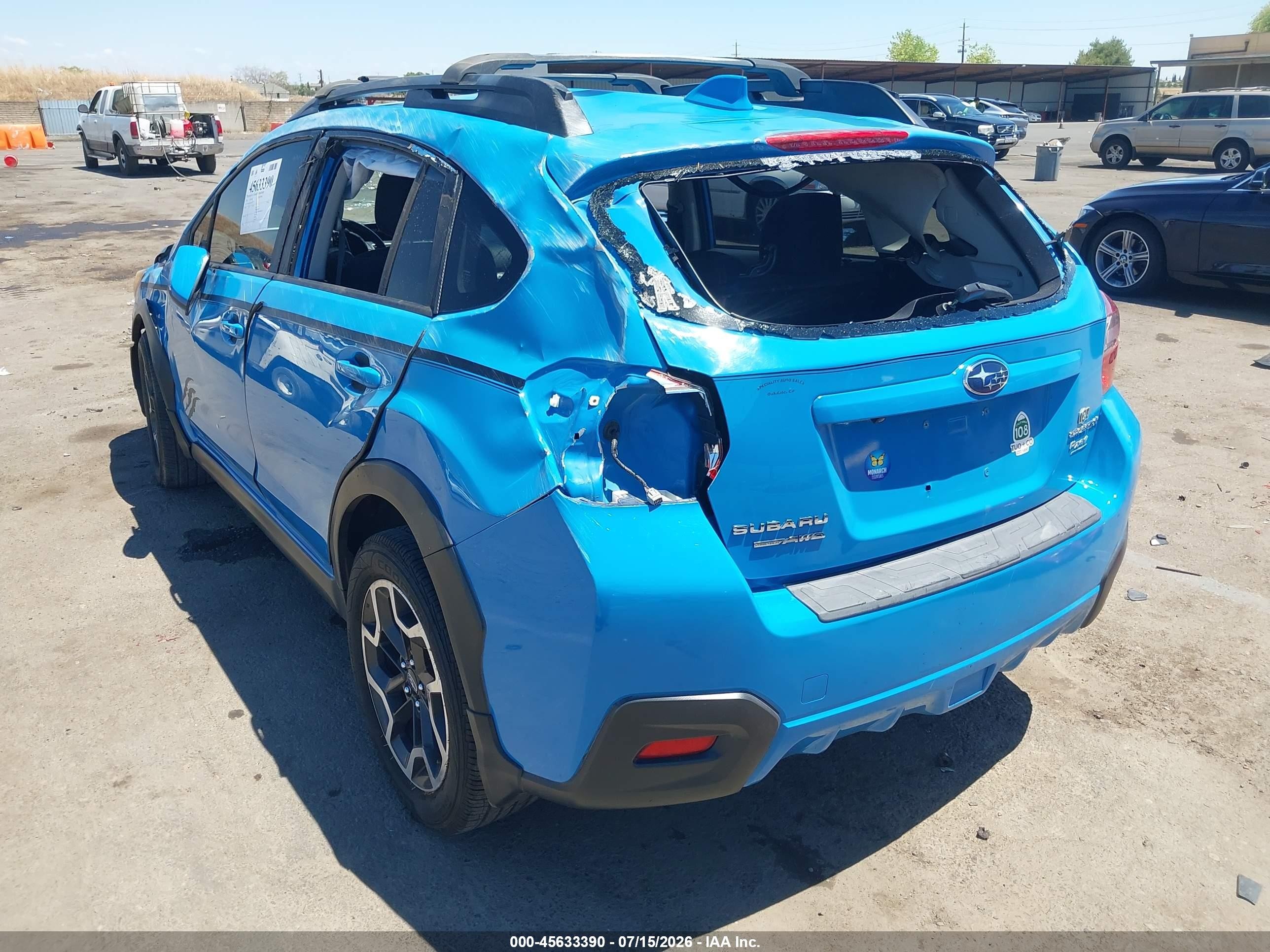 2016 Subaru Crosstrek 2.0i Premium Blue vin: JF2GPADCXG8279877