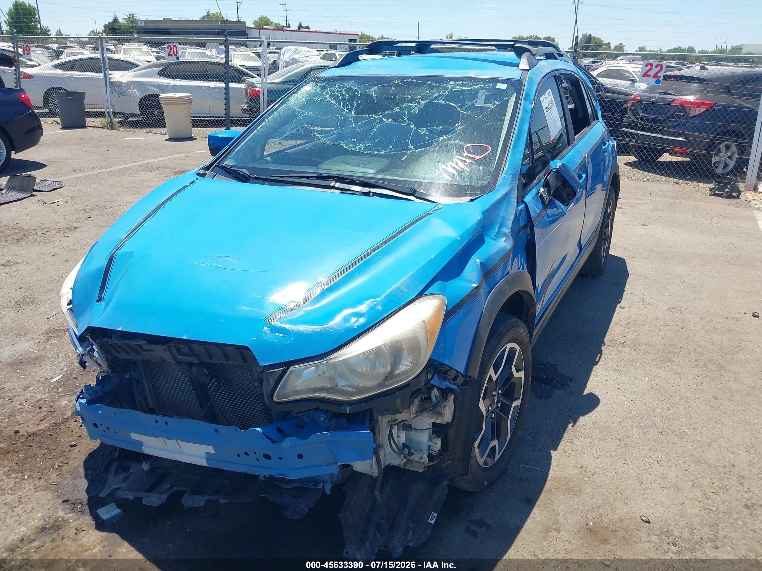 2016 Subaru Crosstrek 2.0i Premium Blue vin: JF2GPADCXG8279877
