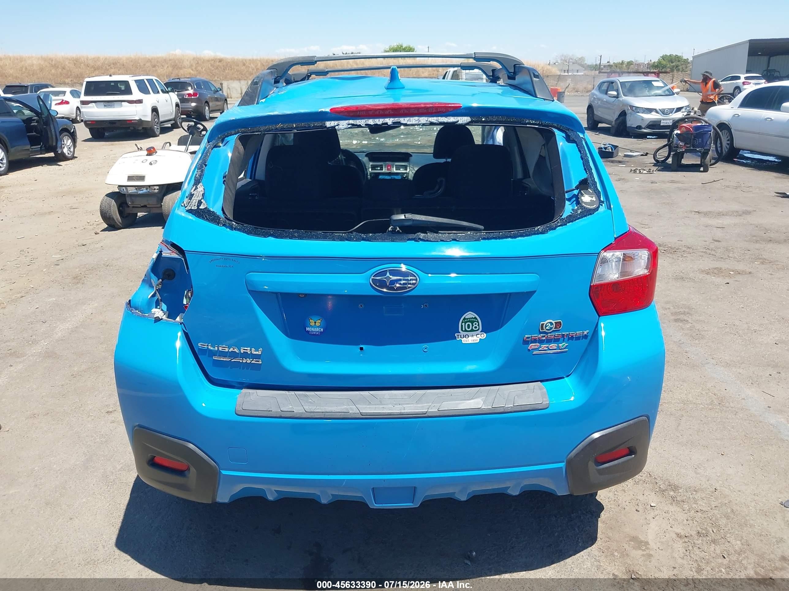 2016 Subaru Crosstrek 2.0i Premium Blue vin: JF2GPADCXG8279877